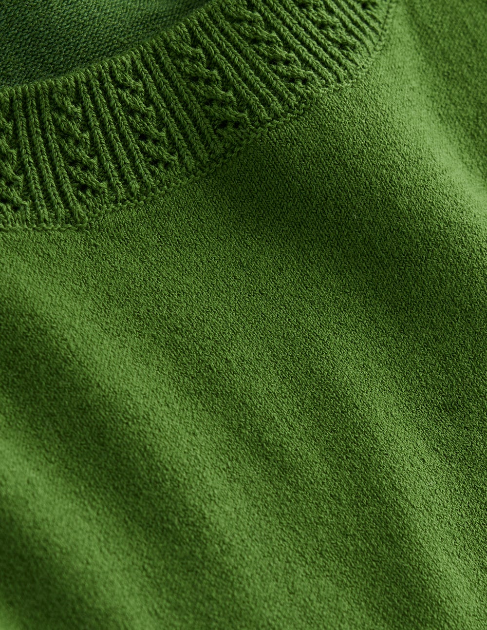 Emilia Cotton Crew Sweater-Promenade Green - Image 5