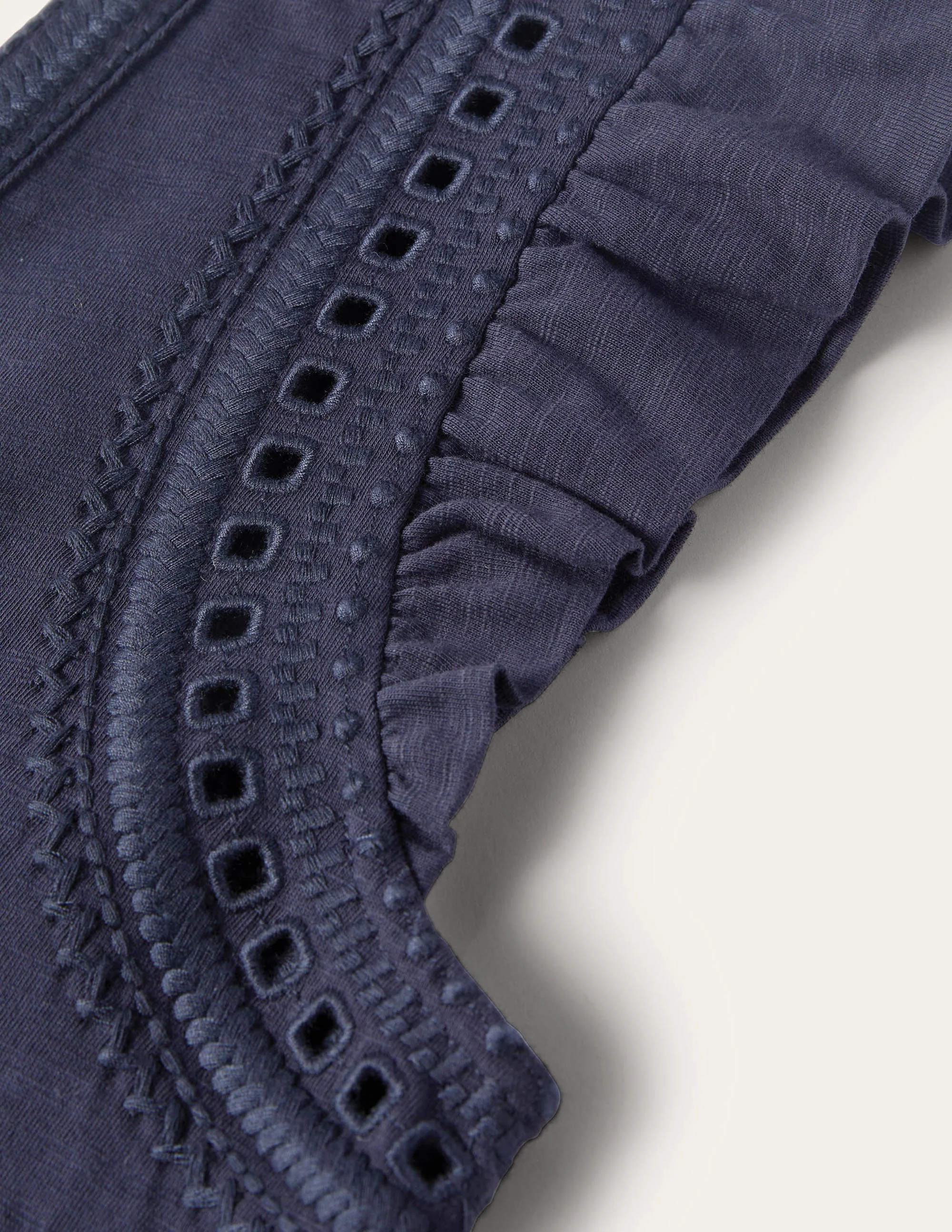 Empire Detail Jersey Dress-Navy - Image 9