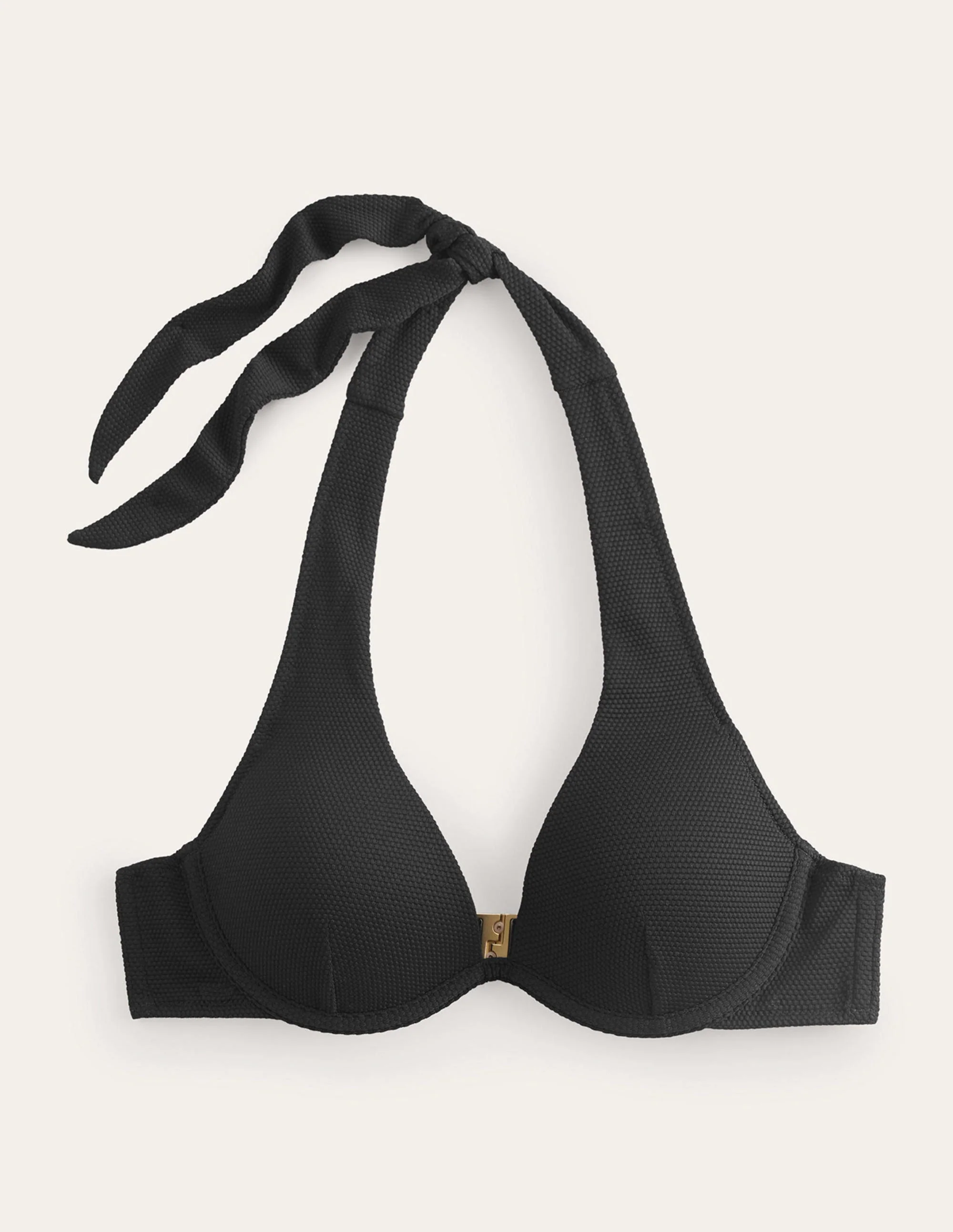 Enhancer Underwired Bikini Top-Black Honeycomb - Image 5