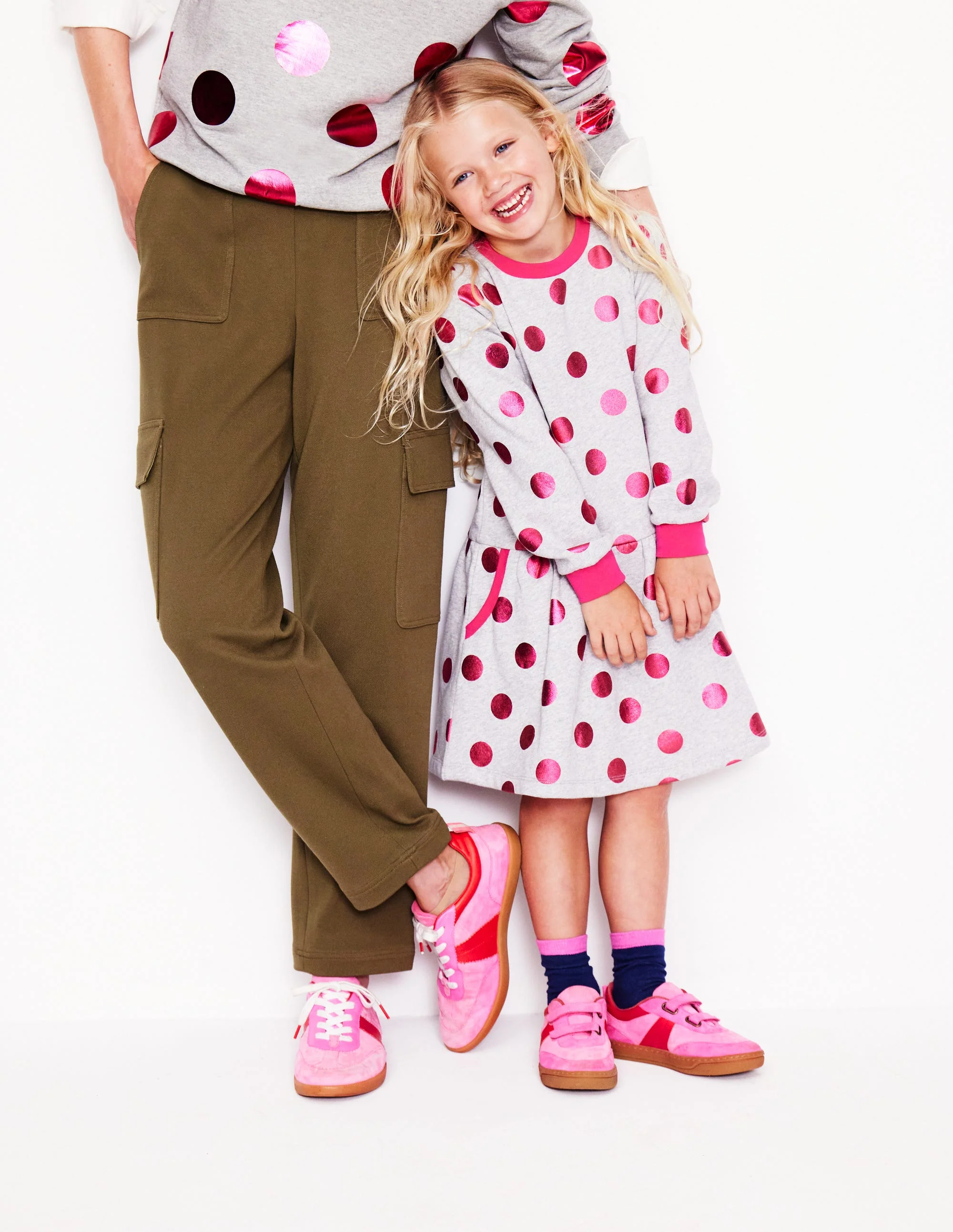 Erin Retro Tennis Trainers-Pink Colourblock - Image 7