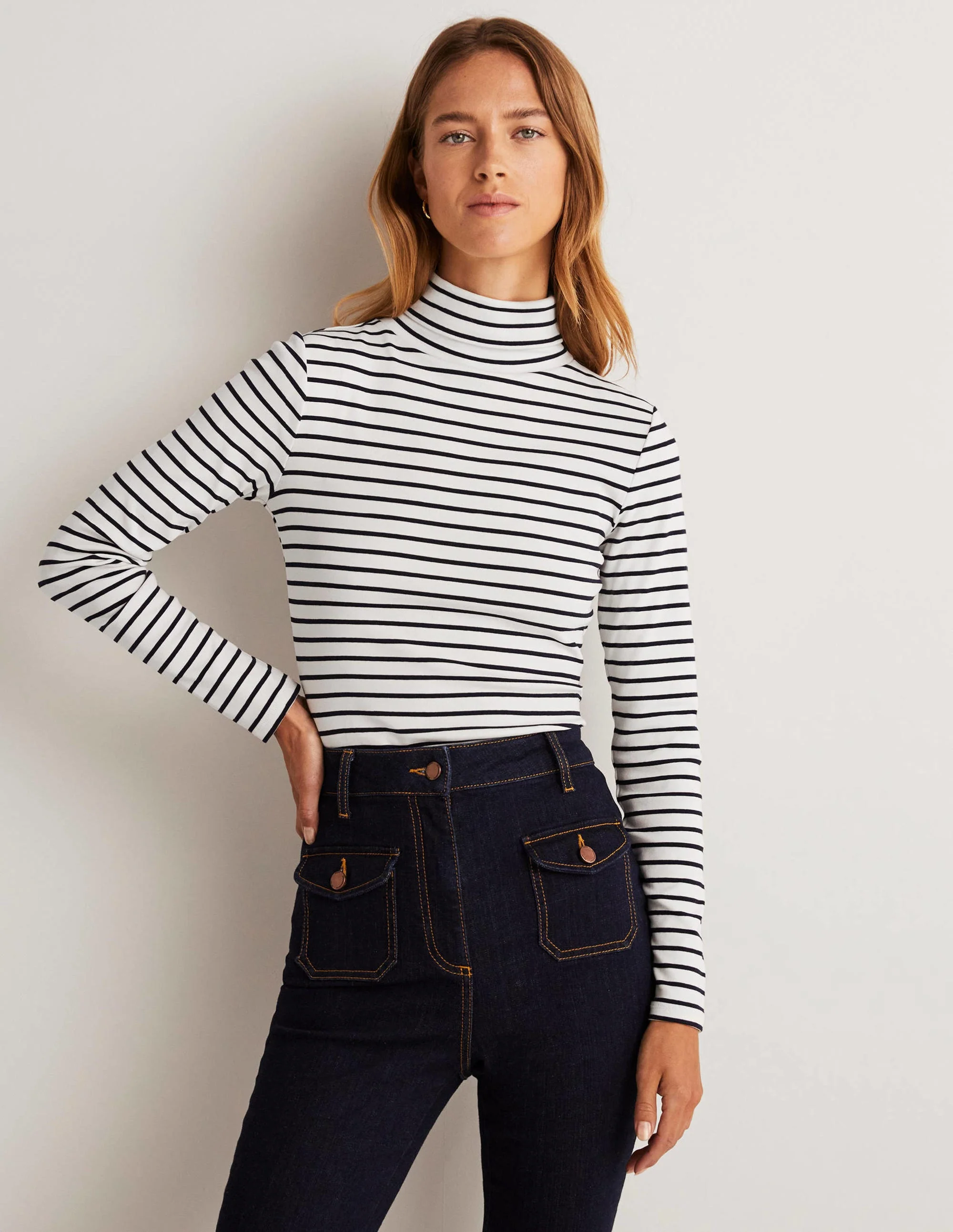 Essential Roll-neck Top-Black - Image 5