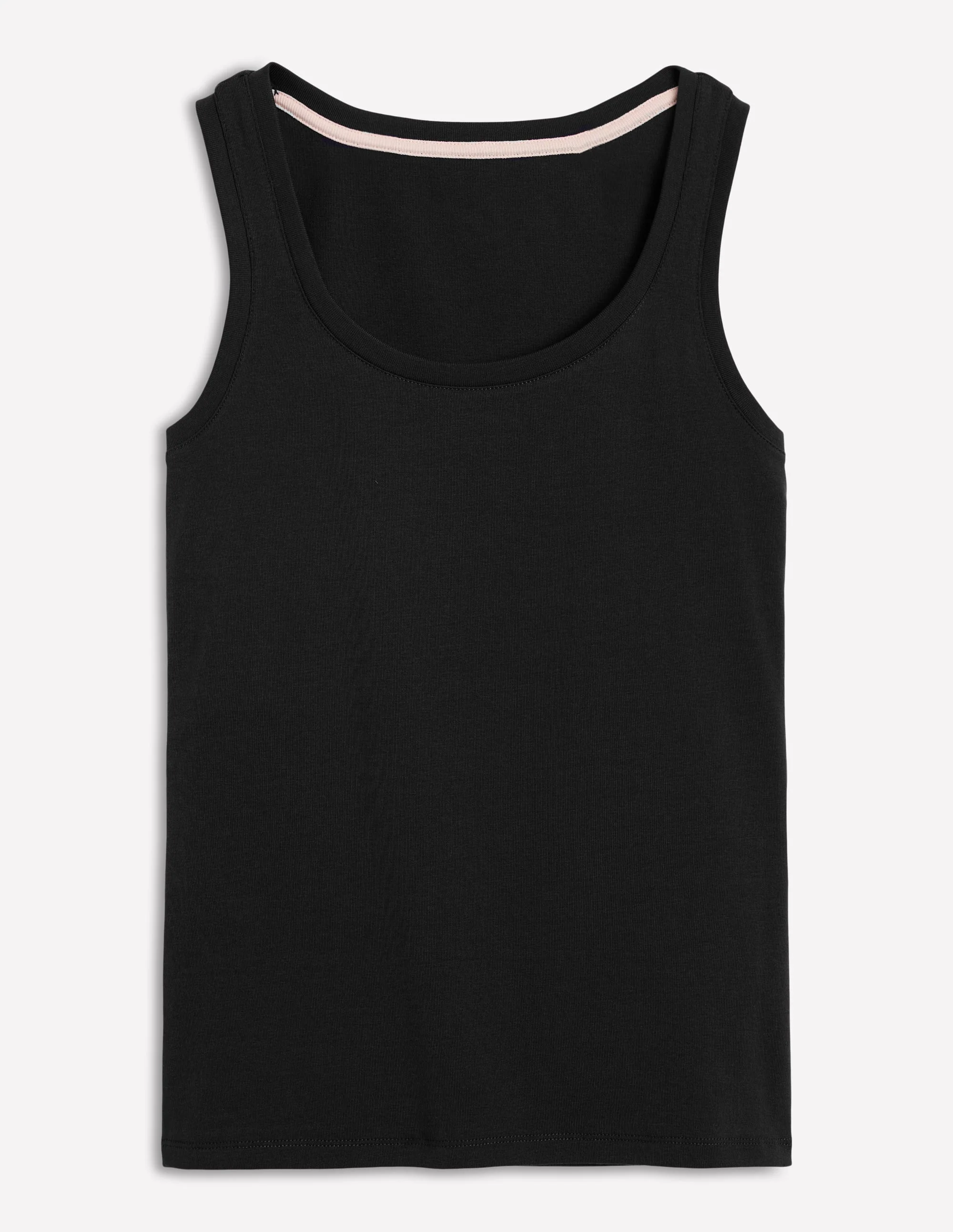 Essential Scoop-Neck Tank-Black - Image 5
