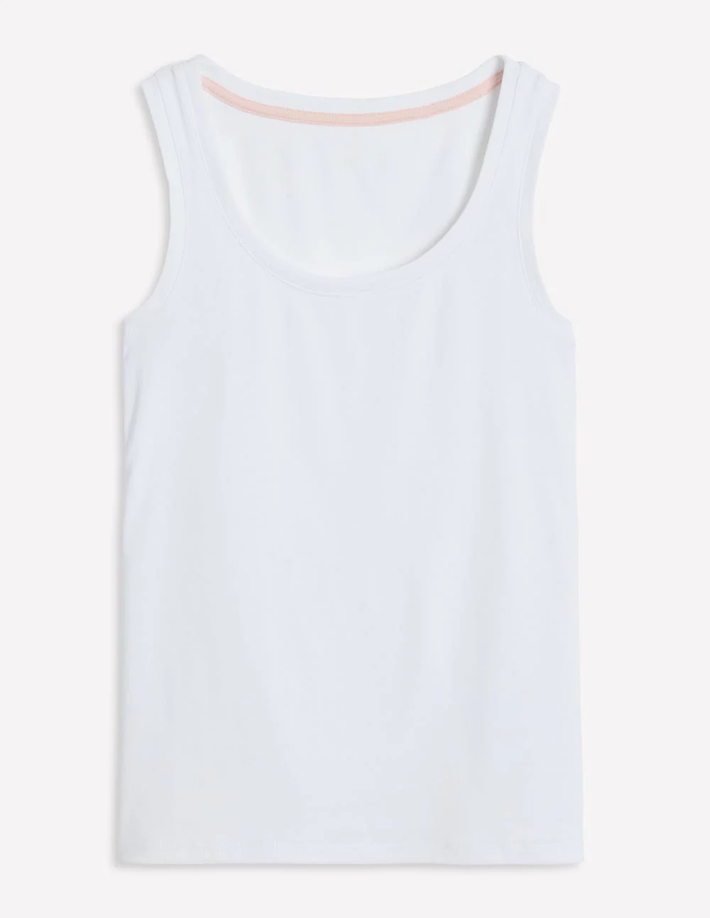 Essential Scoop-Neck Tank-White - Image 6