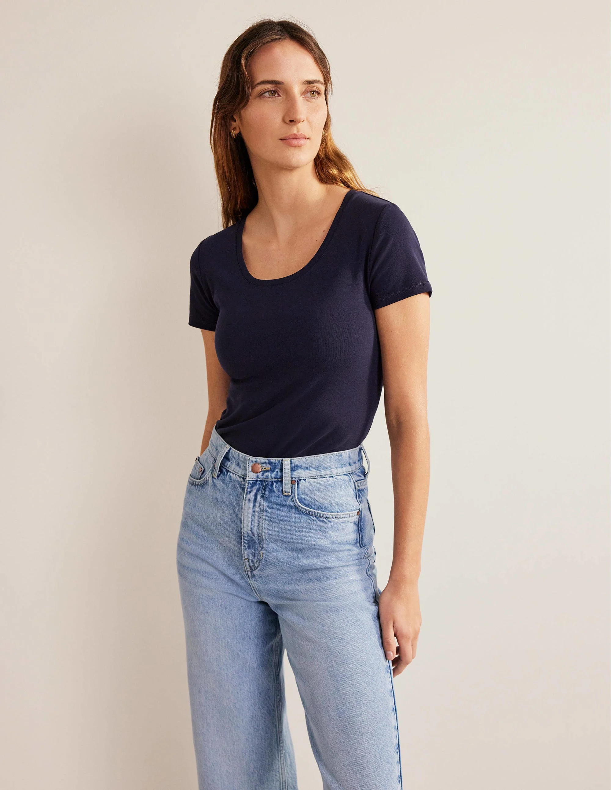 Essential Short Sleeve Tee-Navy - Image 4