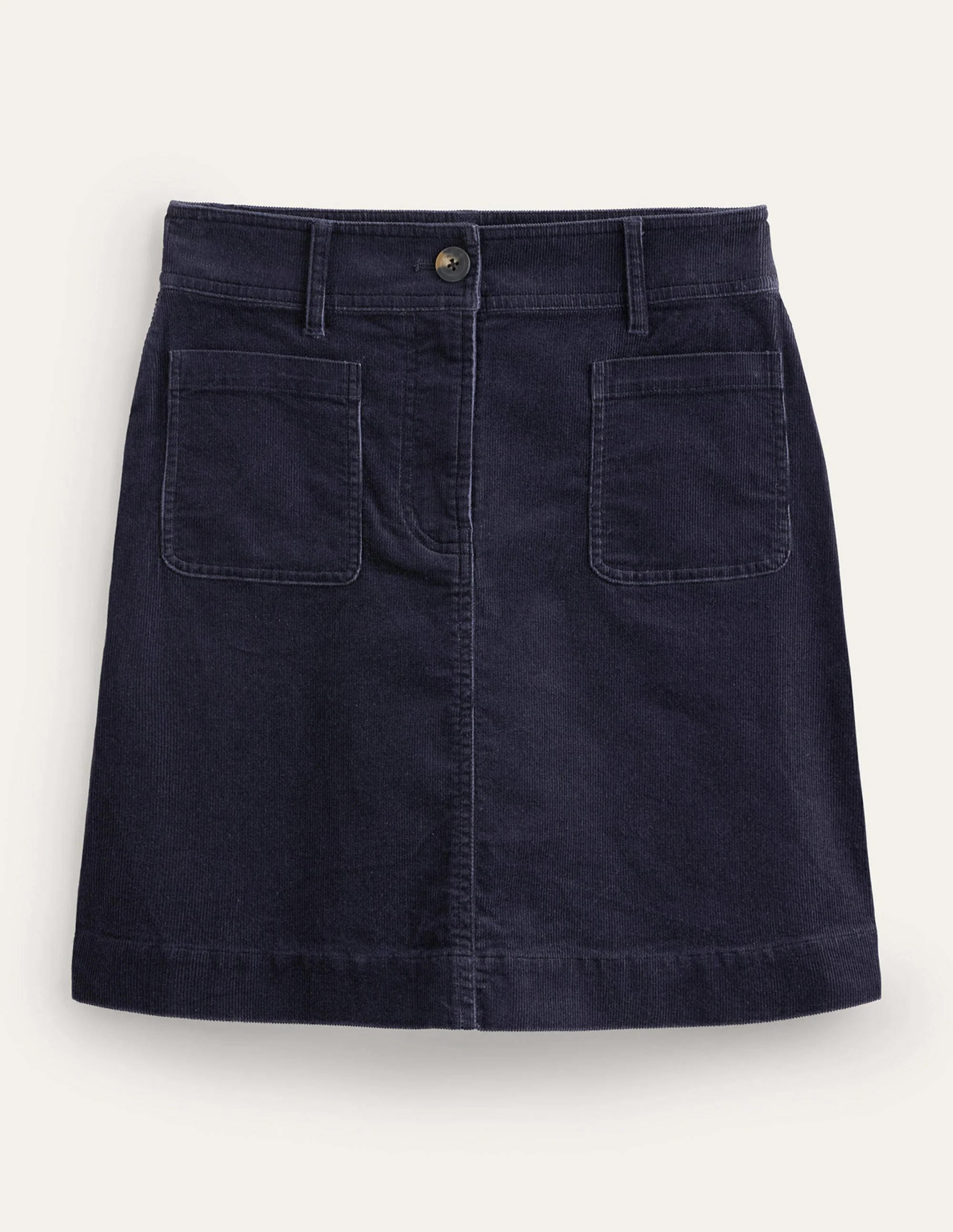Estella Cord Skirt-Navy - Image 7