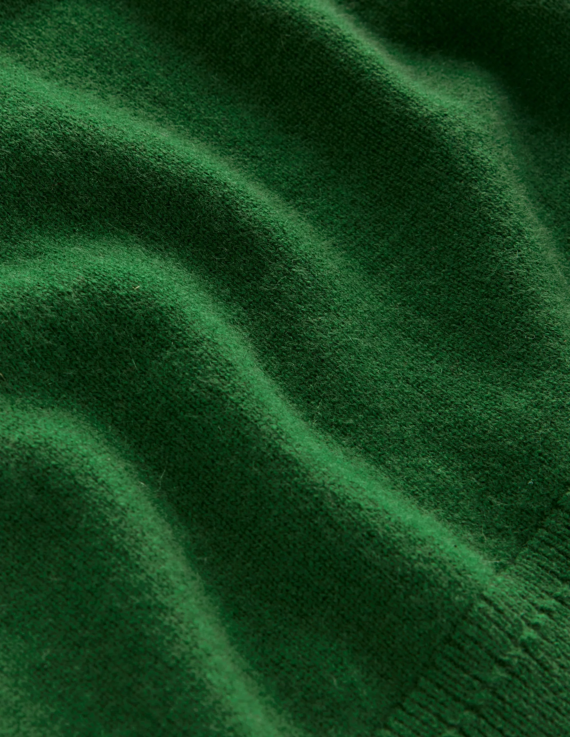 Eva Cashmere Crew Neck Sweater-Pine Green - Image 6