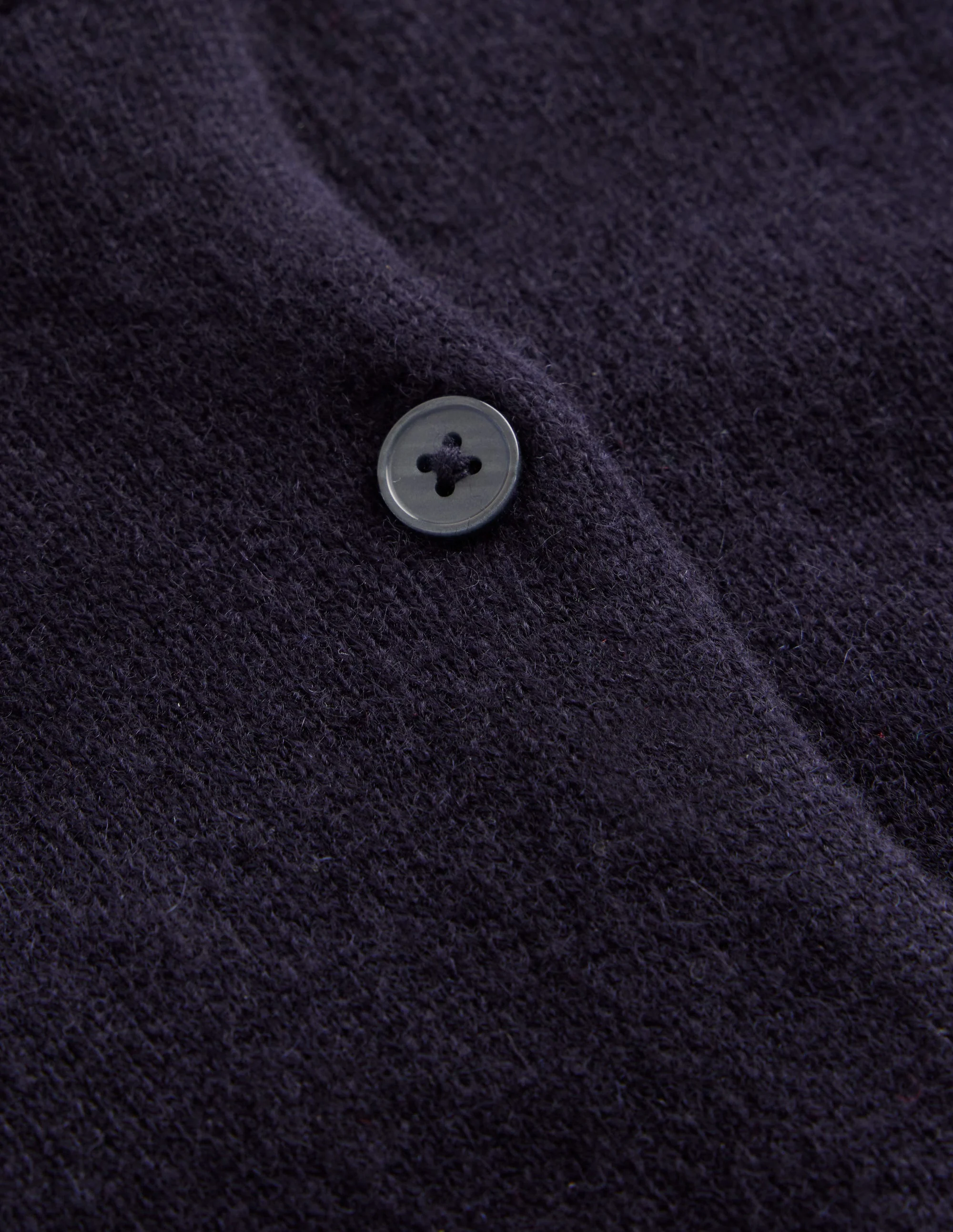 Eva Cashmere Cropped Cardigan-Navy - Image 6