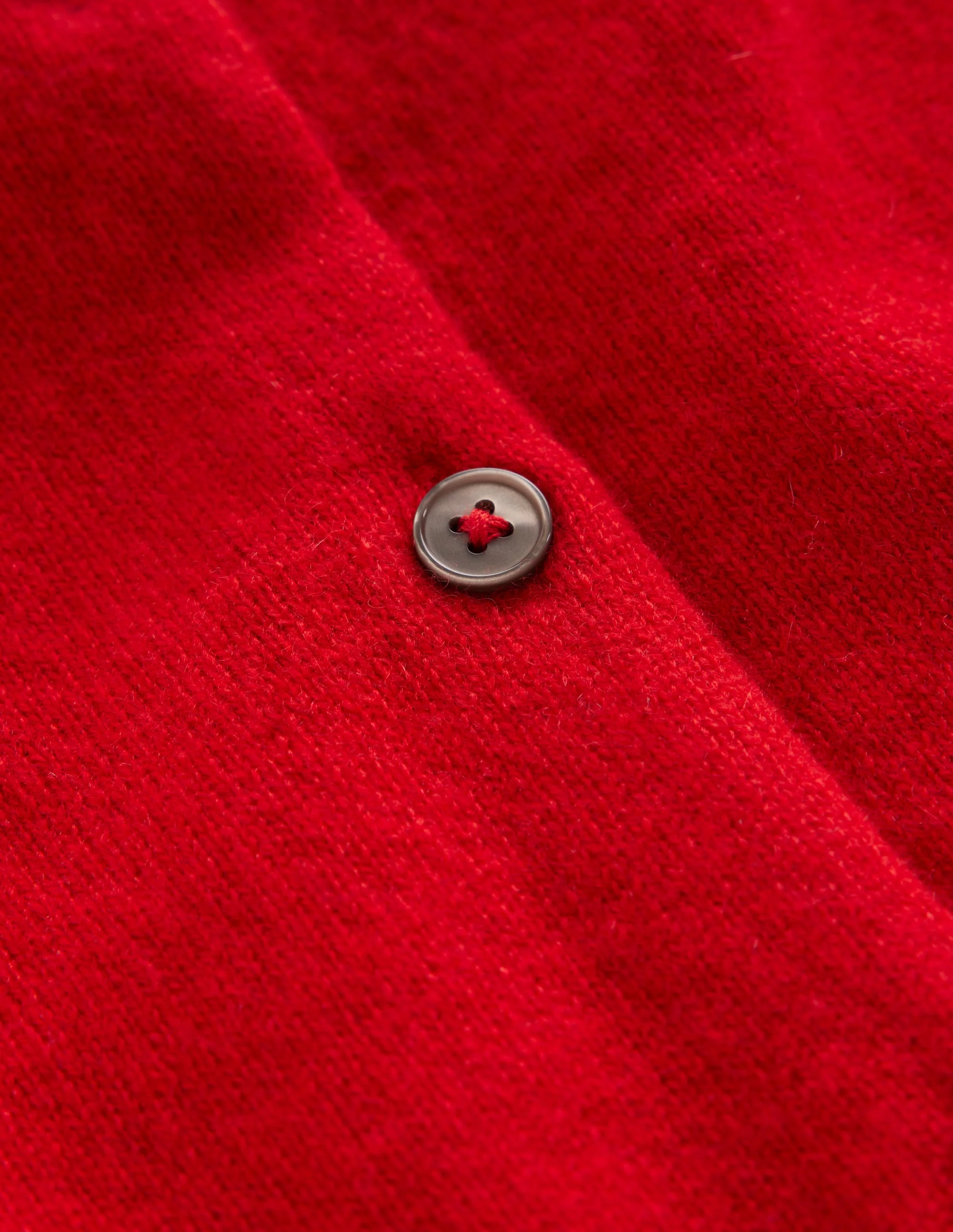 Eva Cashmere Cropped Cardigan-Post Box Red - Image 6