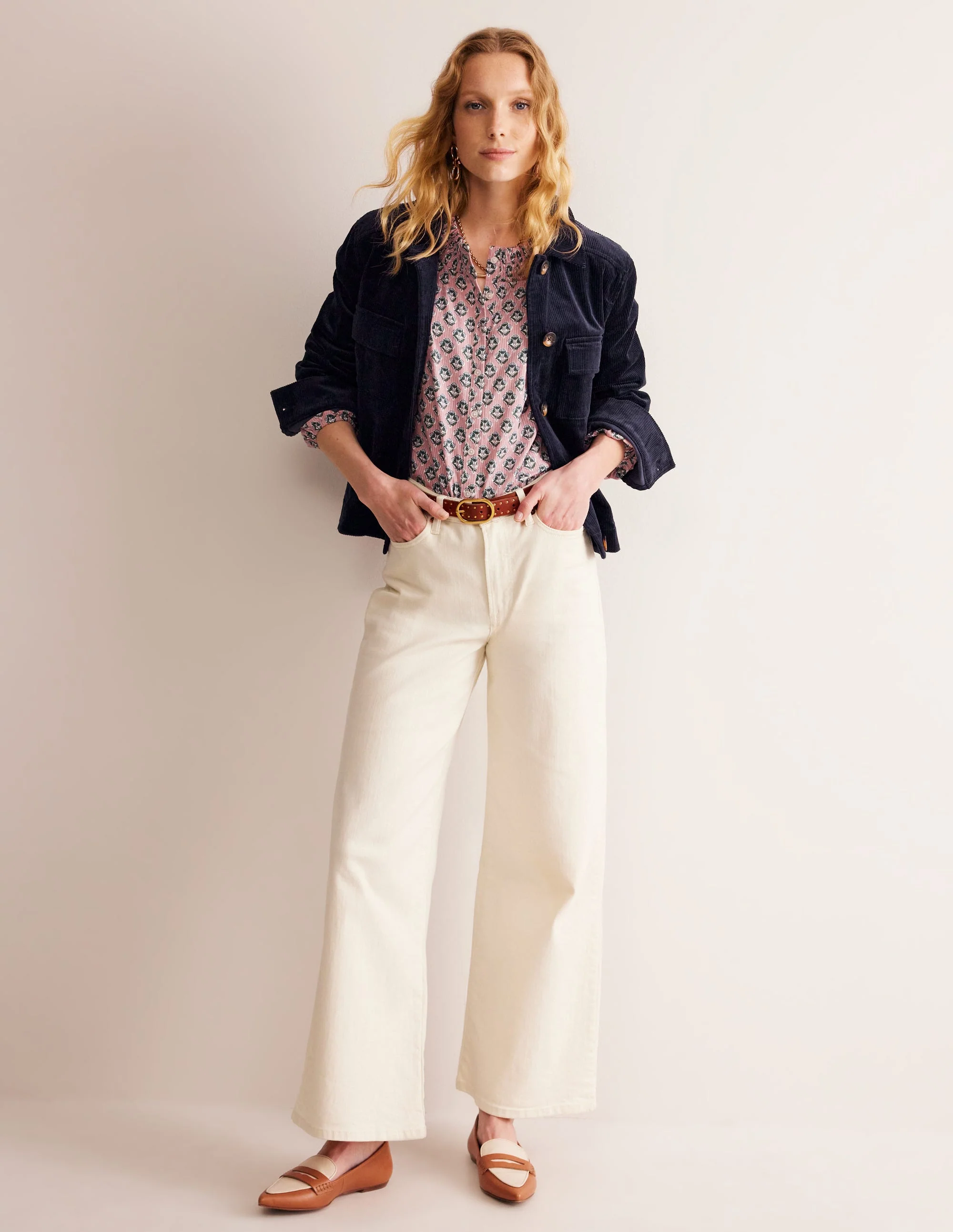Exeter Cord Jacket-Navy - Image 5