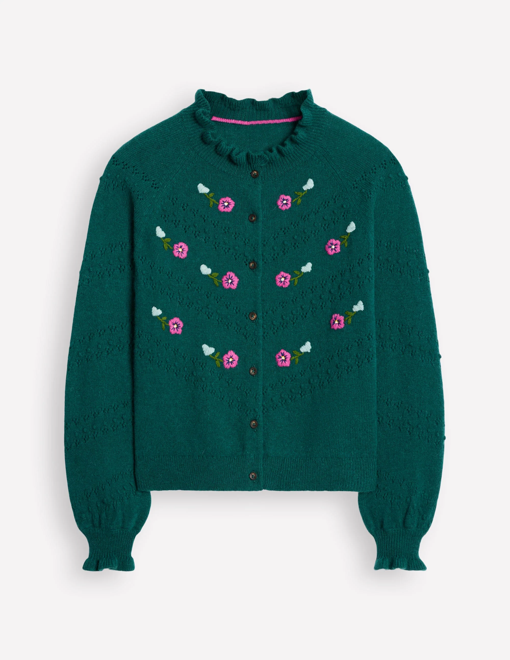 Fae Embroidered Cardigan-Glade Green - Image 5
