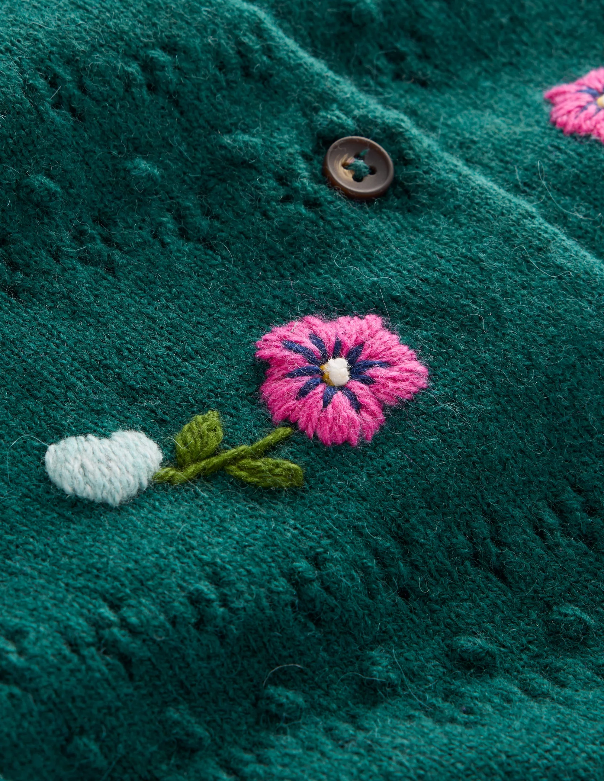 Fae Embroidered Cardigan-Glade Green - Image 6