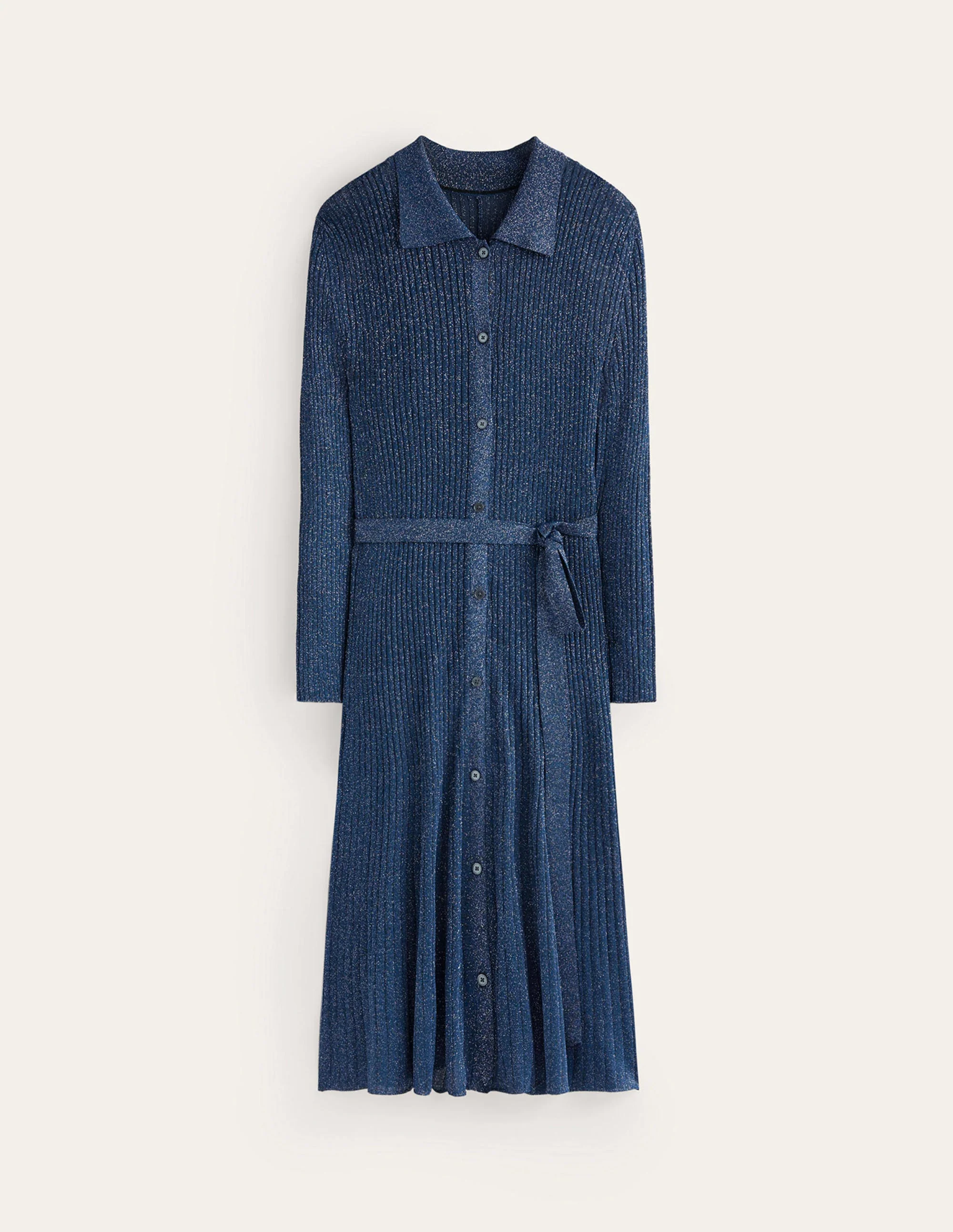 Faye Sparkle Knitted Dress-Atlantic Blue - Image 6