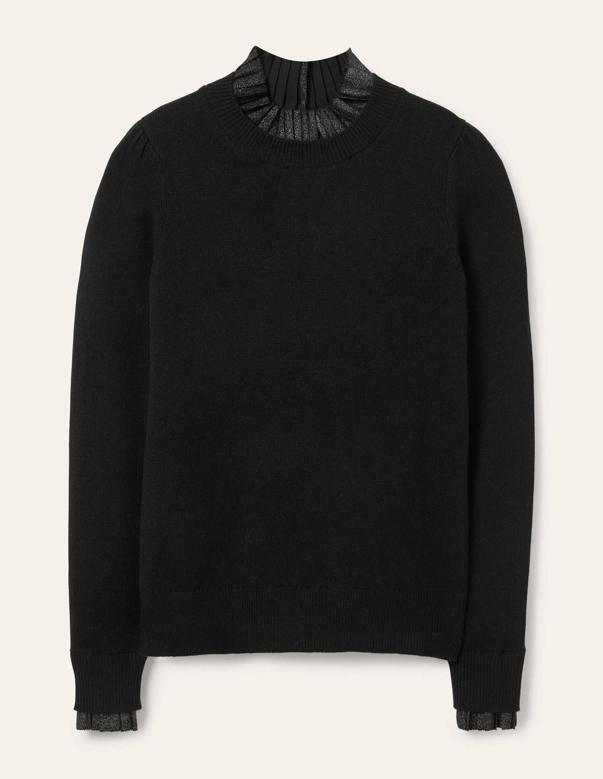 Felicity Embellished Sweater-Black Metallic - Image 6