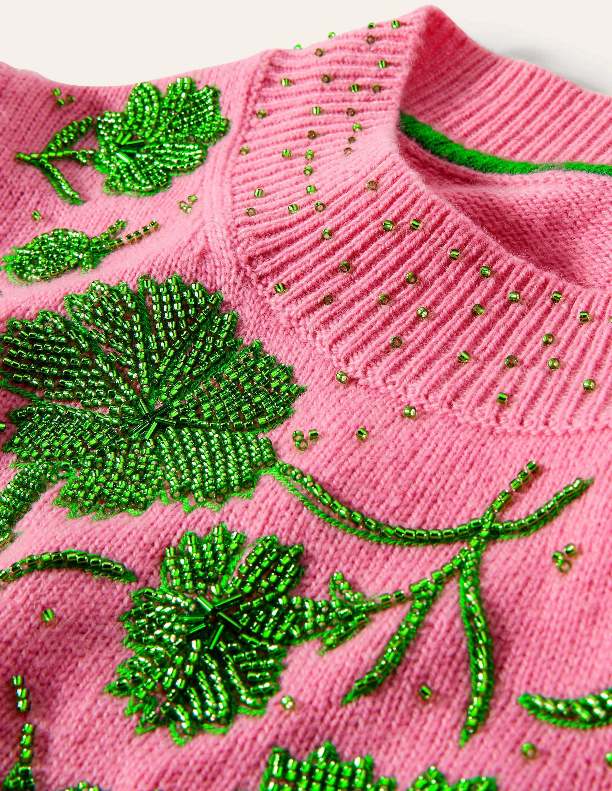 Felicity Embellished Sweater-Flamingo Pink - Image 6