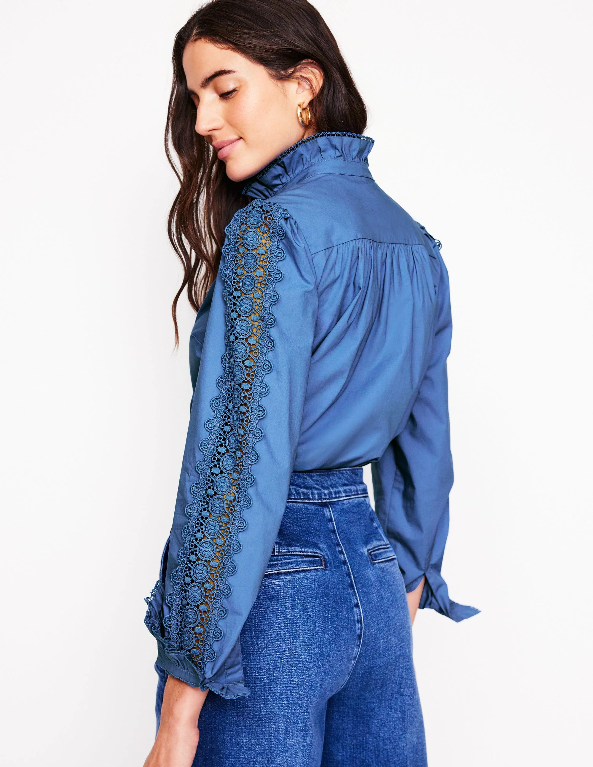 Felicity Lace Blouse-Blue River - Image 4