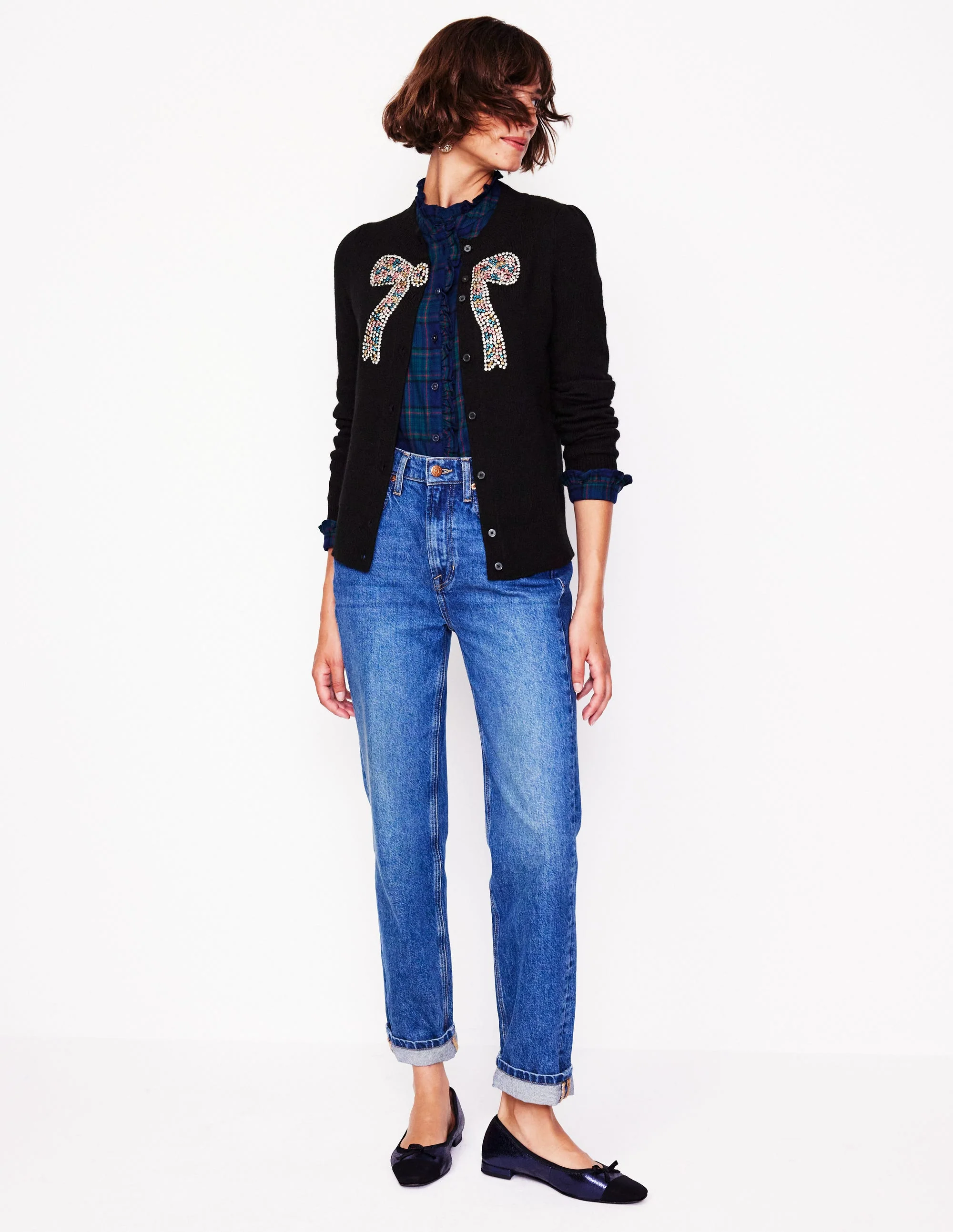Fenella Embellished Cardigan-Black - Image 5