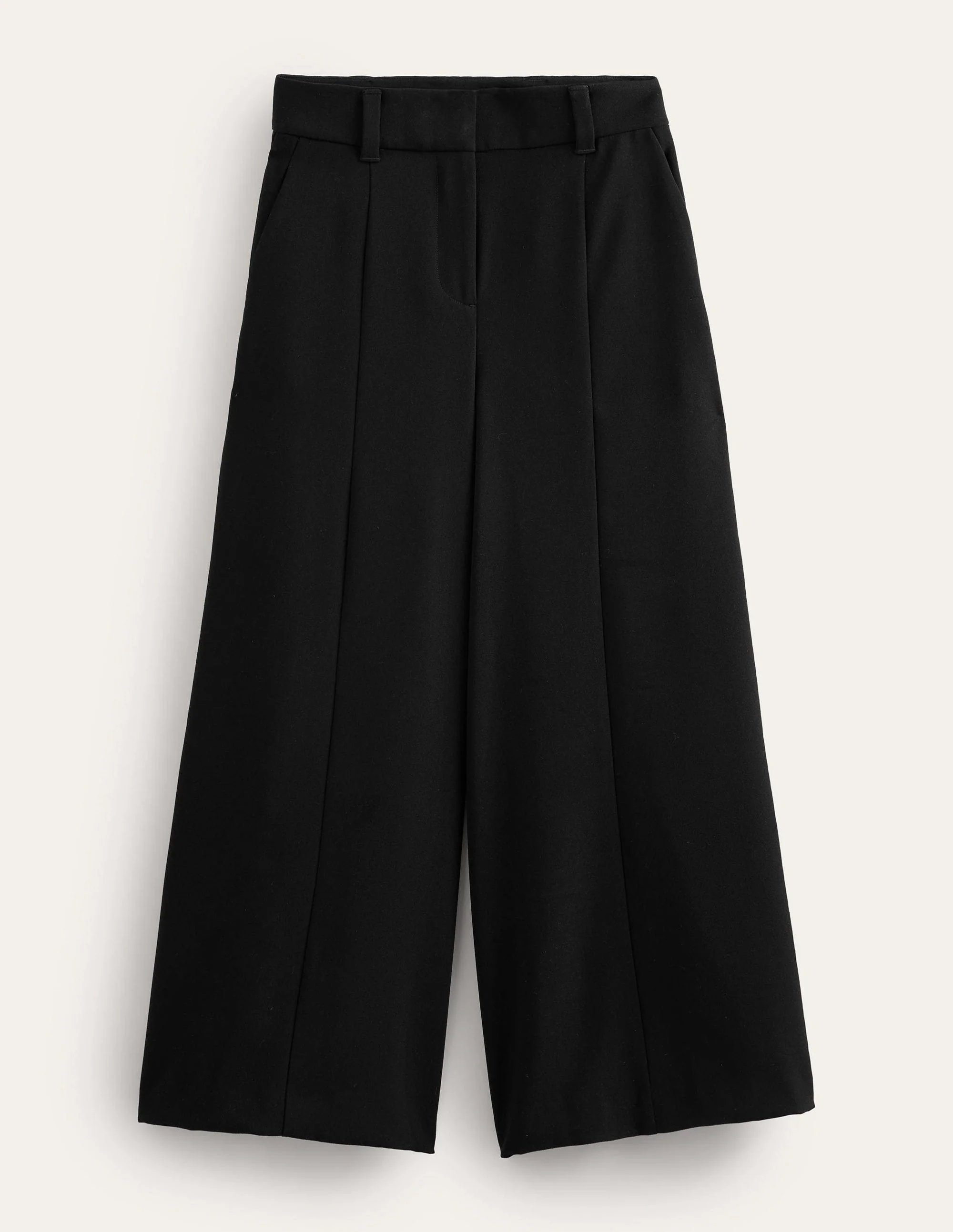 Fluid Wide Leg Culottes-Black - Image 5
