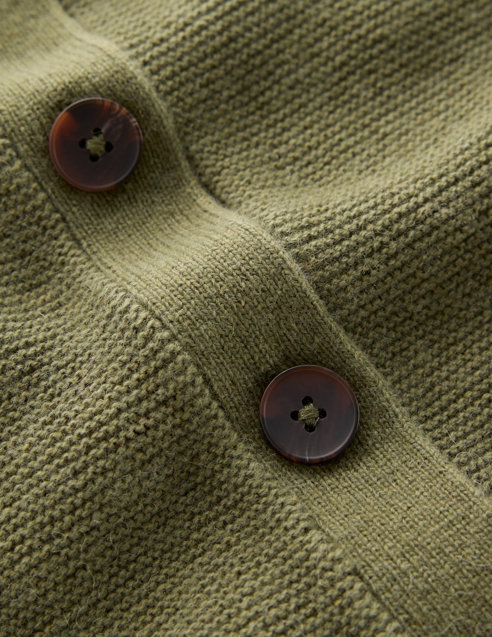 Frill Detail Waistcoat-Woodland Green Melange - Image 6