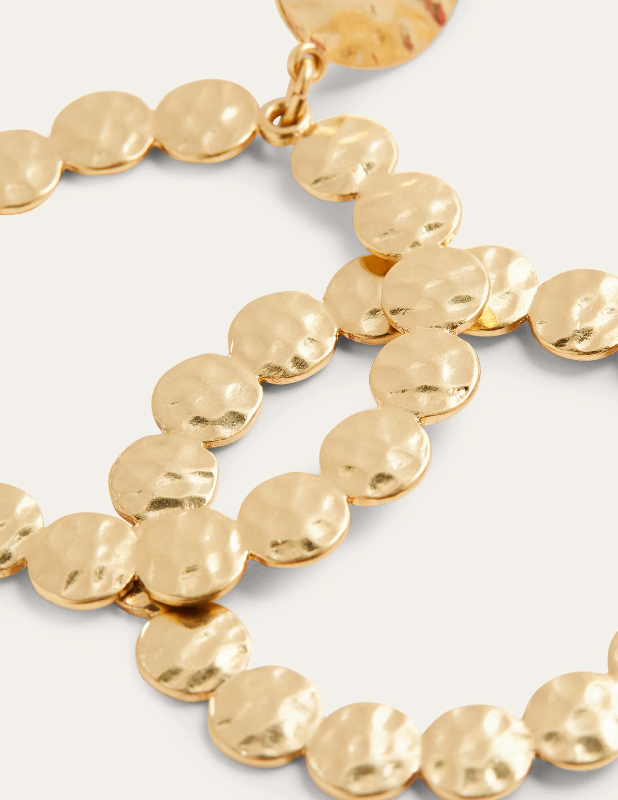 Front Facing Hoop Earrings-Gold - Image 3