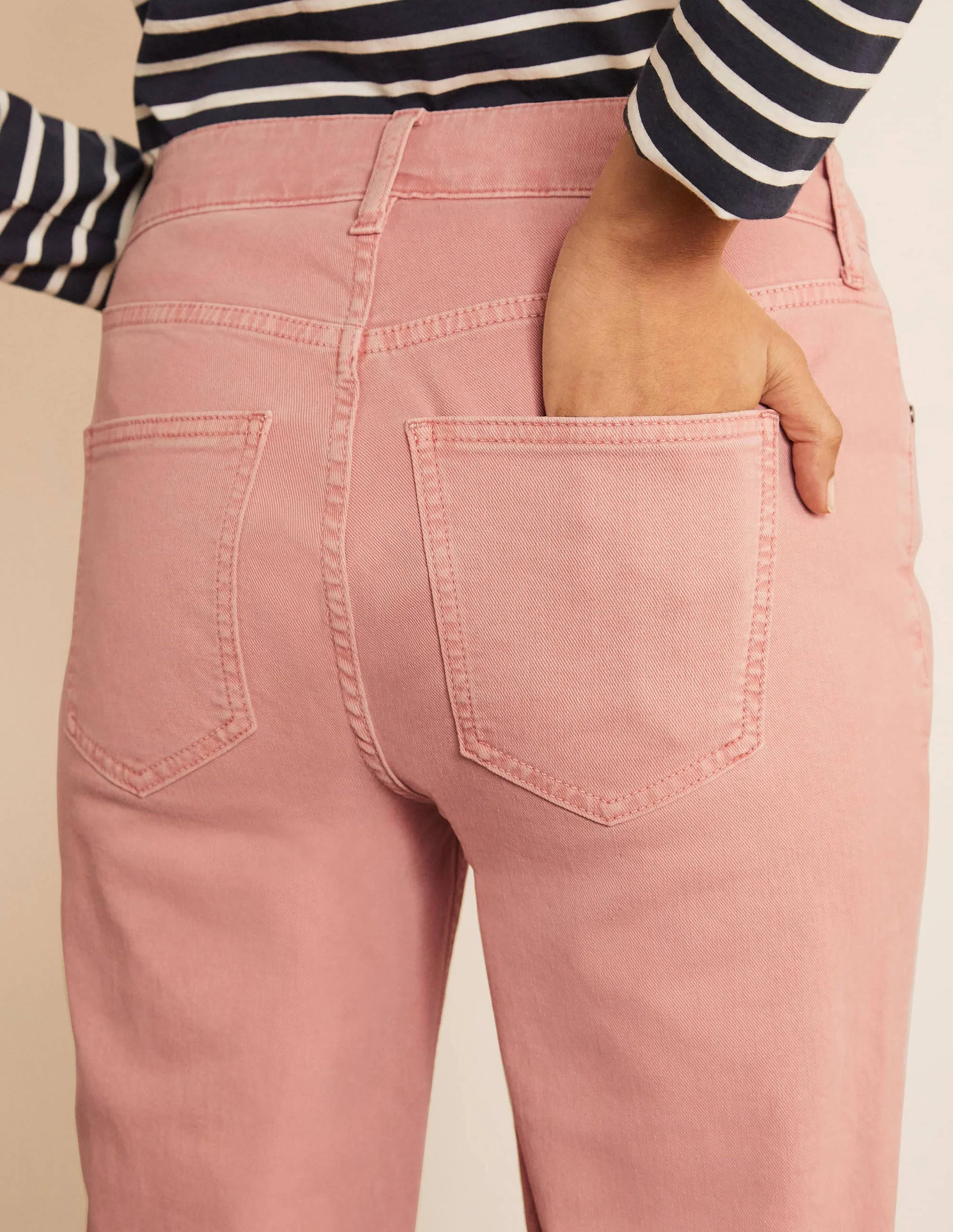 Girlfriend Jeans-Pale Pink Wash - Image 4