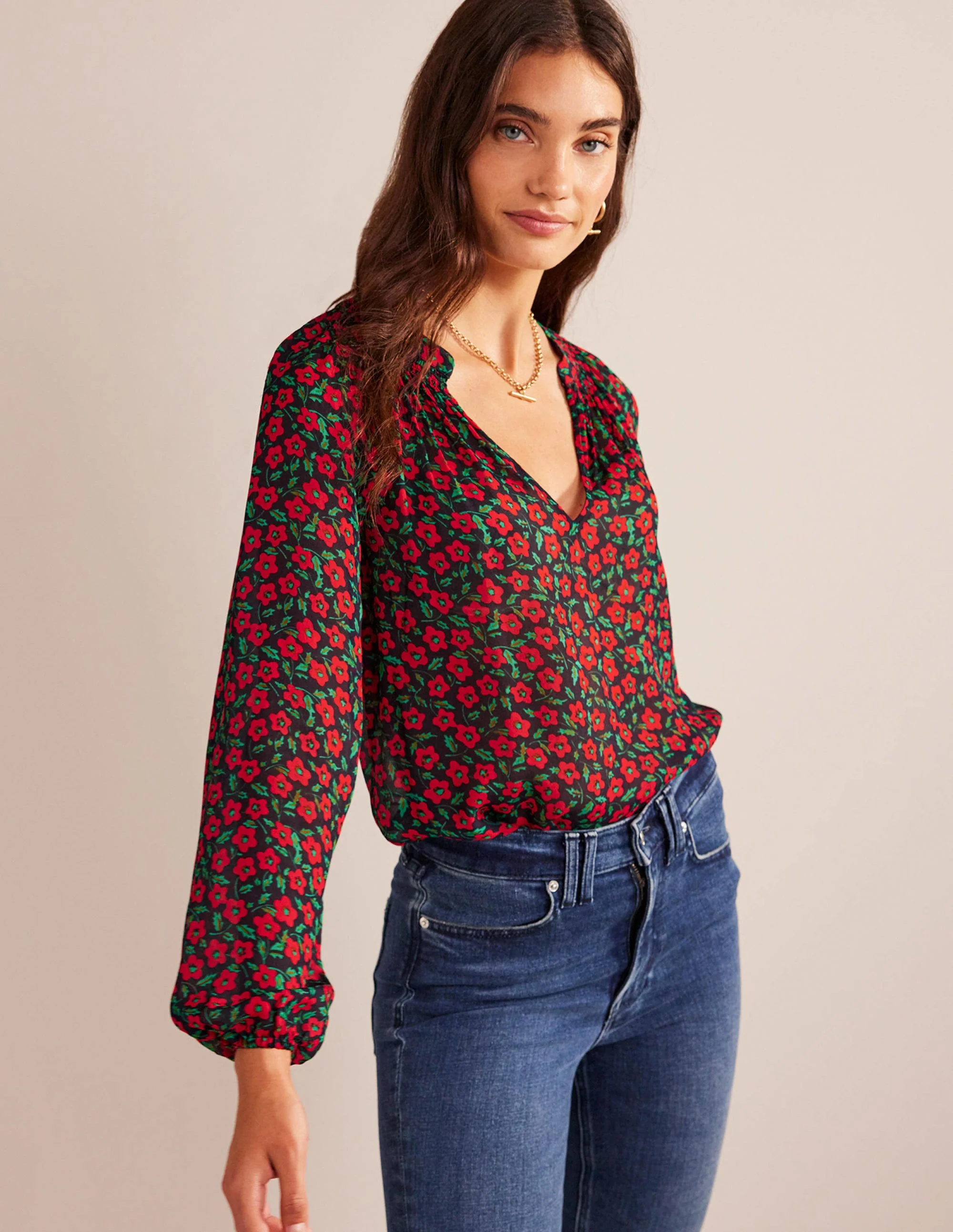 Grace Top-Hot Pepper, Petal Pop