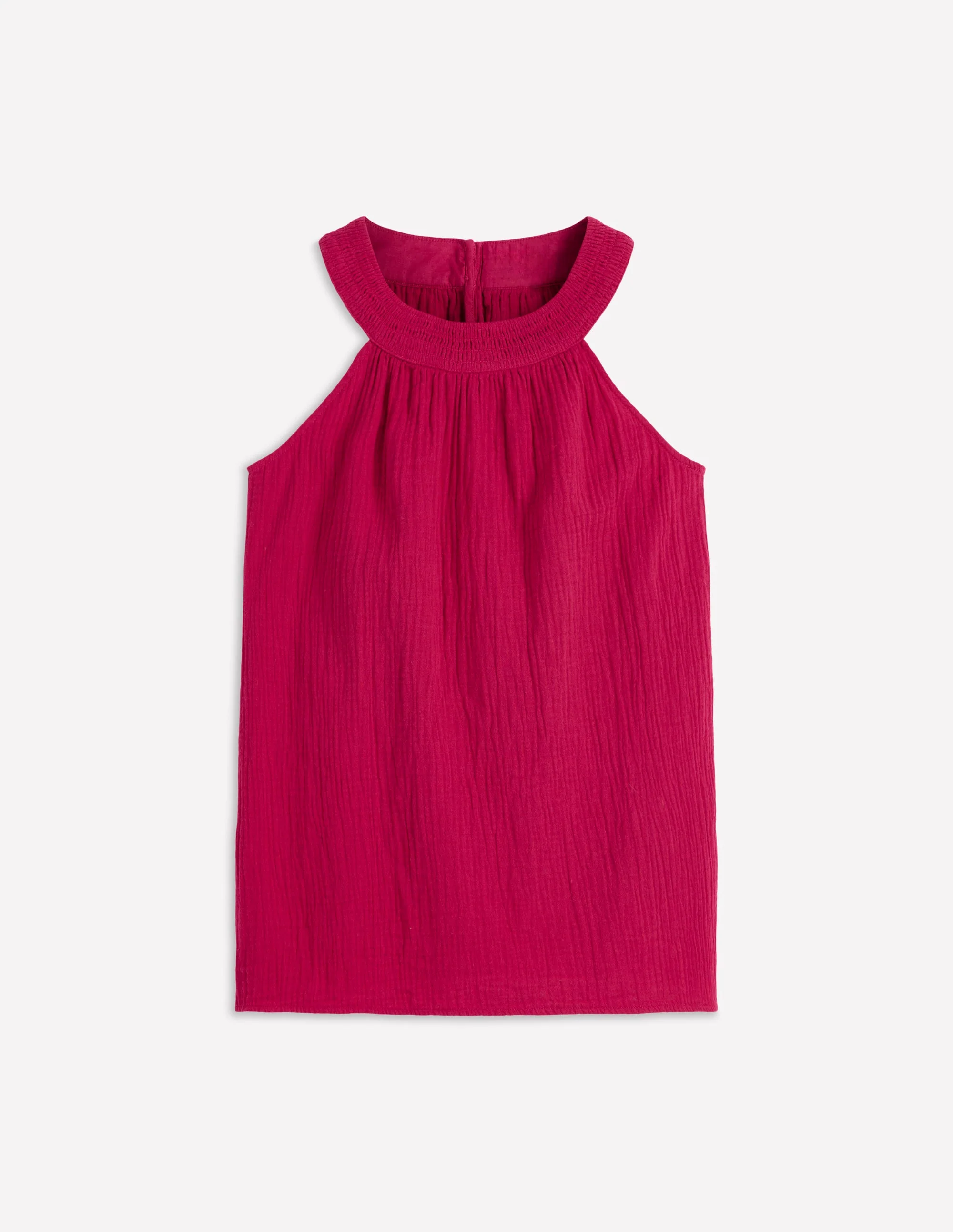 Halter-neck Double Cloth Top-Pomegranate - Image 5