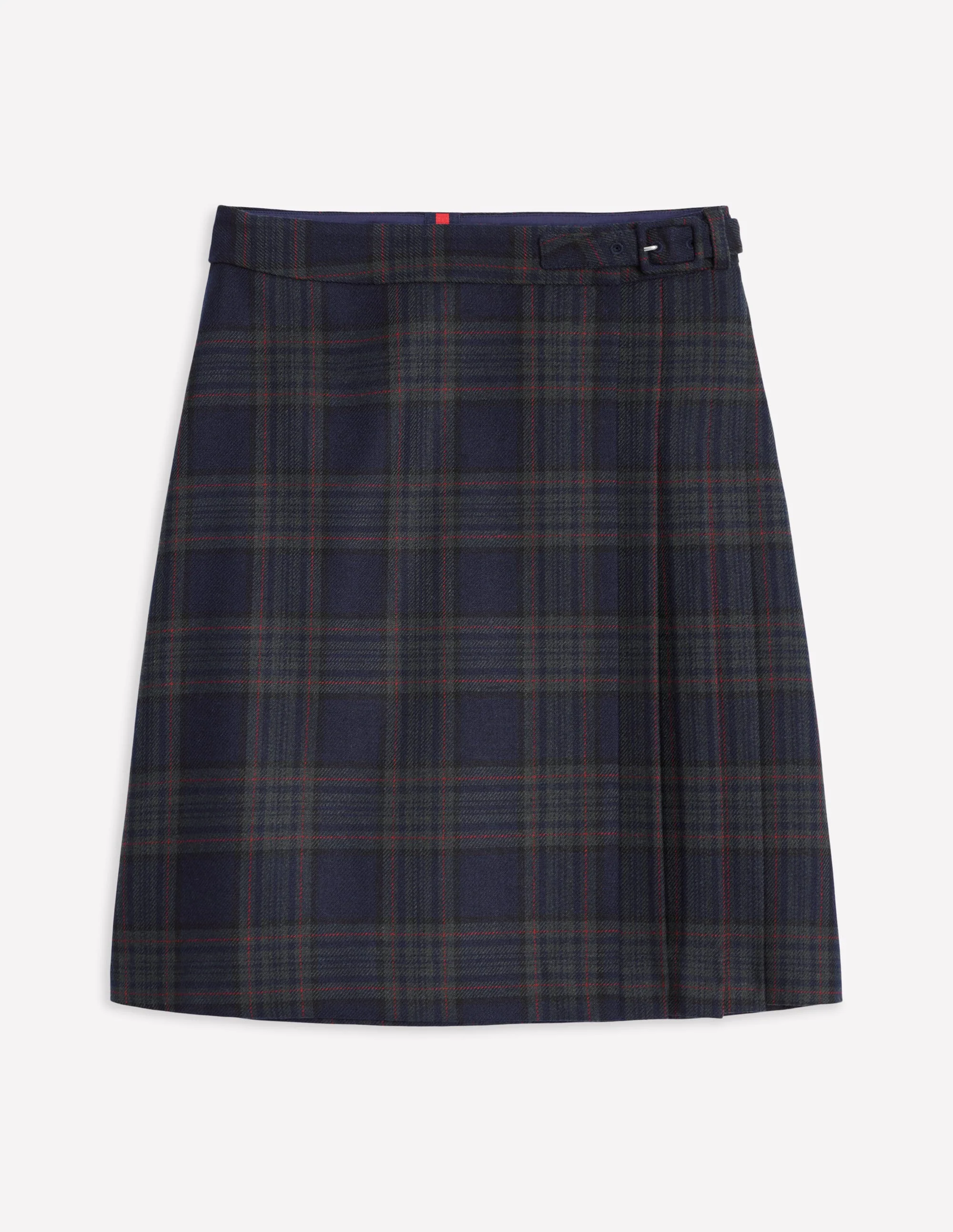 Helen Buckled Kilt-Navy and Green Check - Image 8