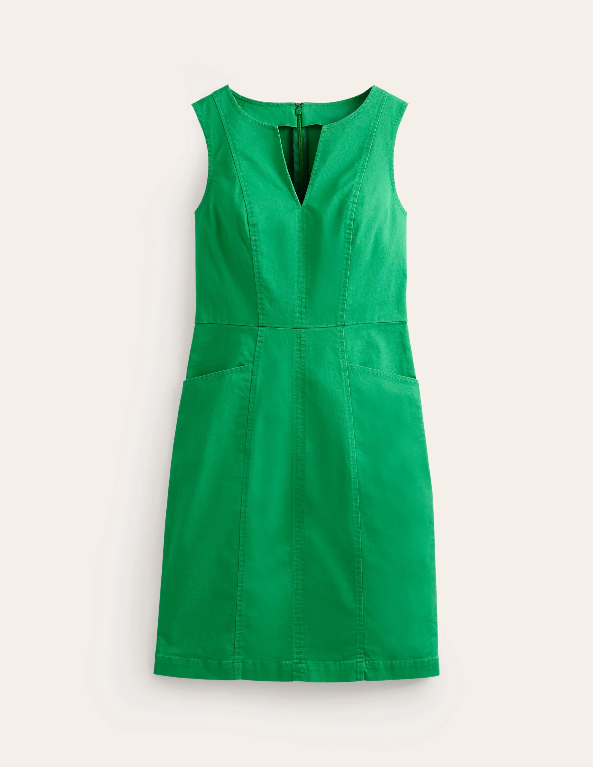 Helena Chino Short Dress-Green Tambourine - Image 5