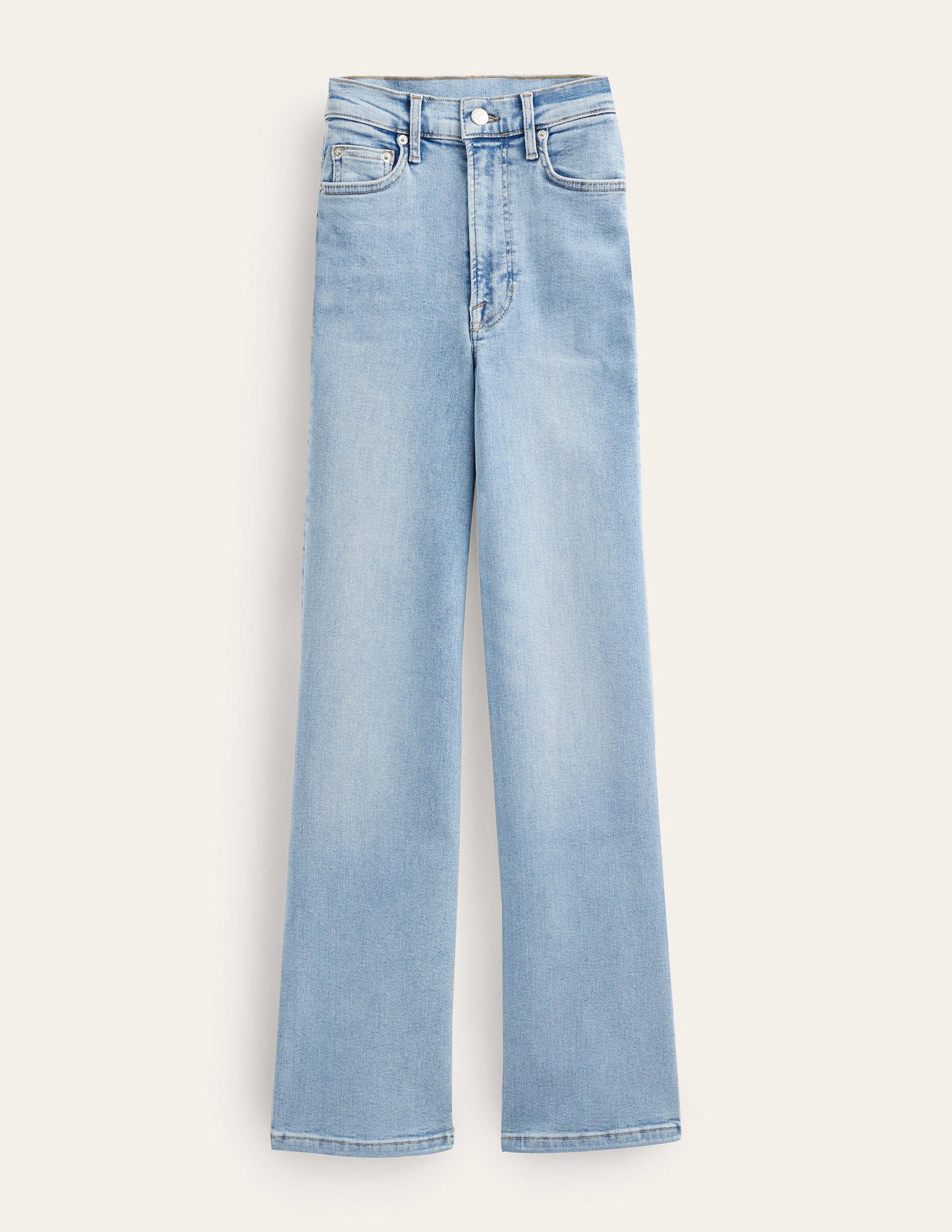High Rise True Straight Jeans-Light Vintage - Image 7
