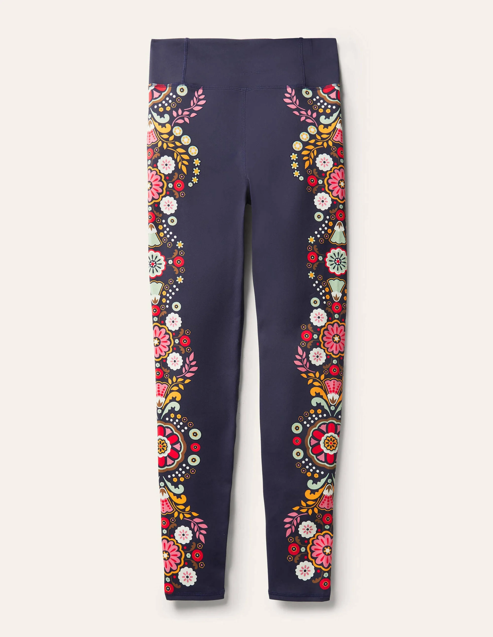 High Waisted Leggings-Navy, Opulent Garden - Image 6
