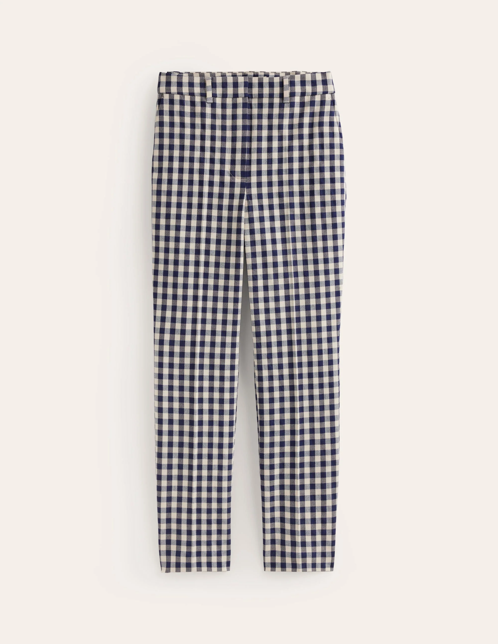 Highgate Printed Pants-Navy and Stone Gingham - Image 5