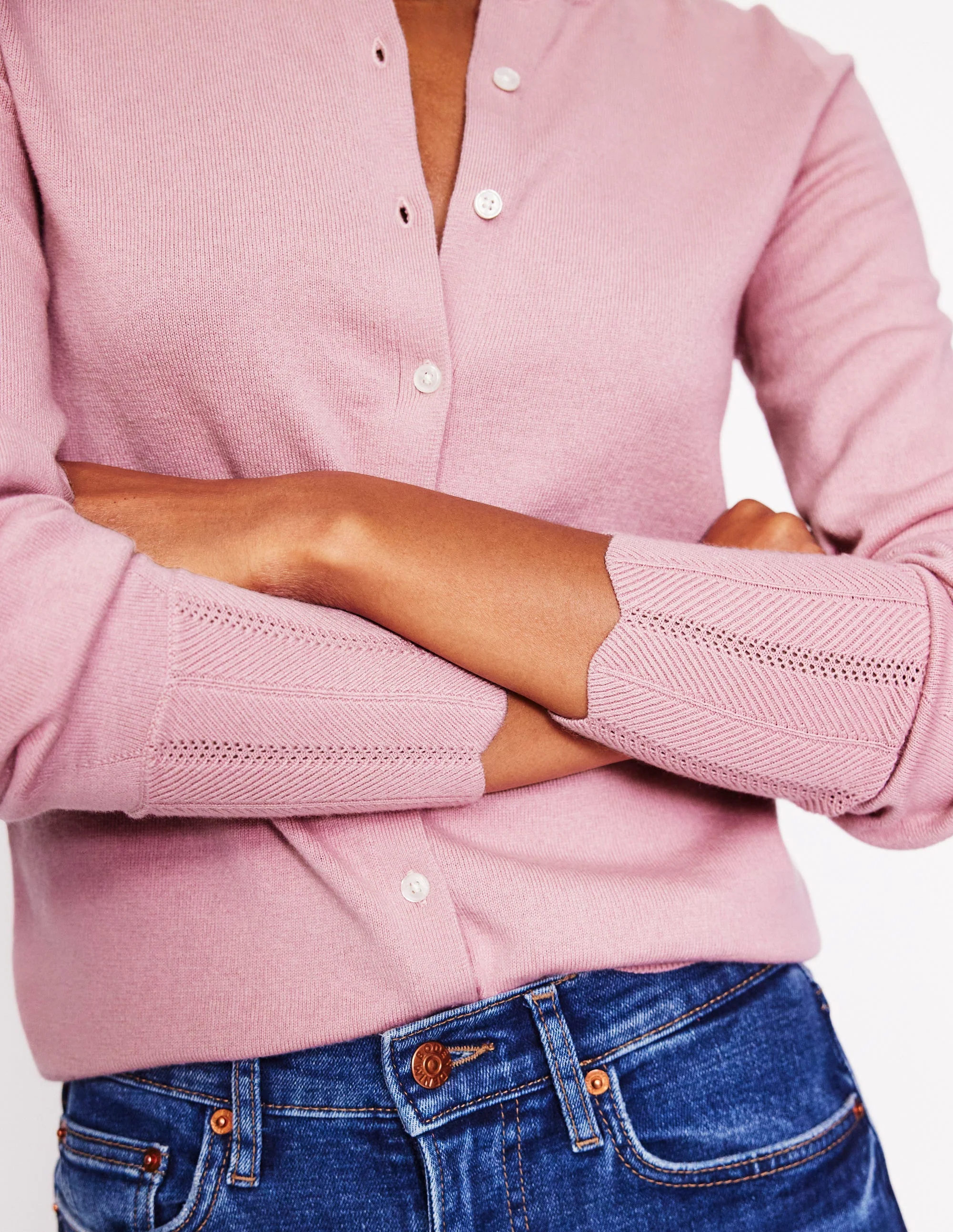 Imi Scalloped Cardigan-Quartz Pink - Image 2