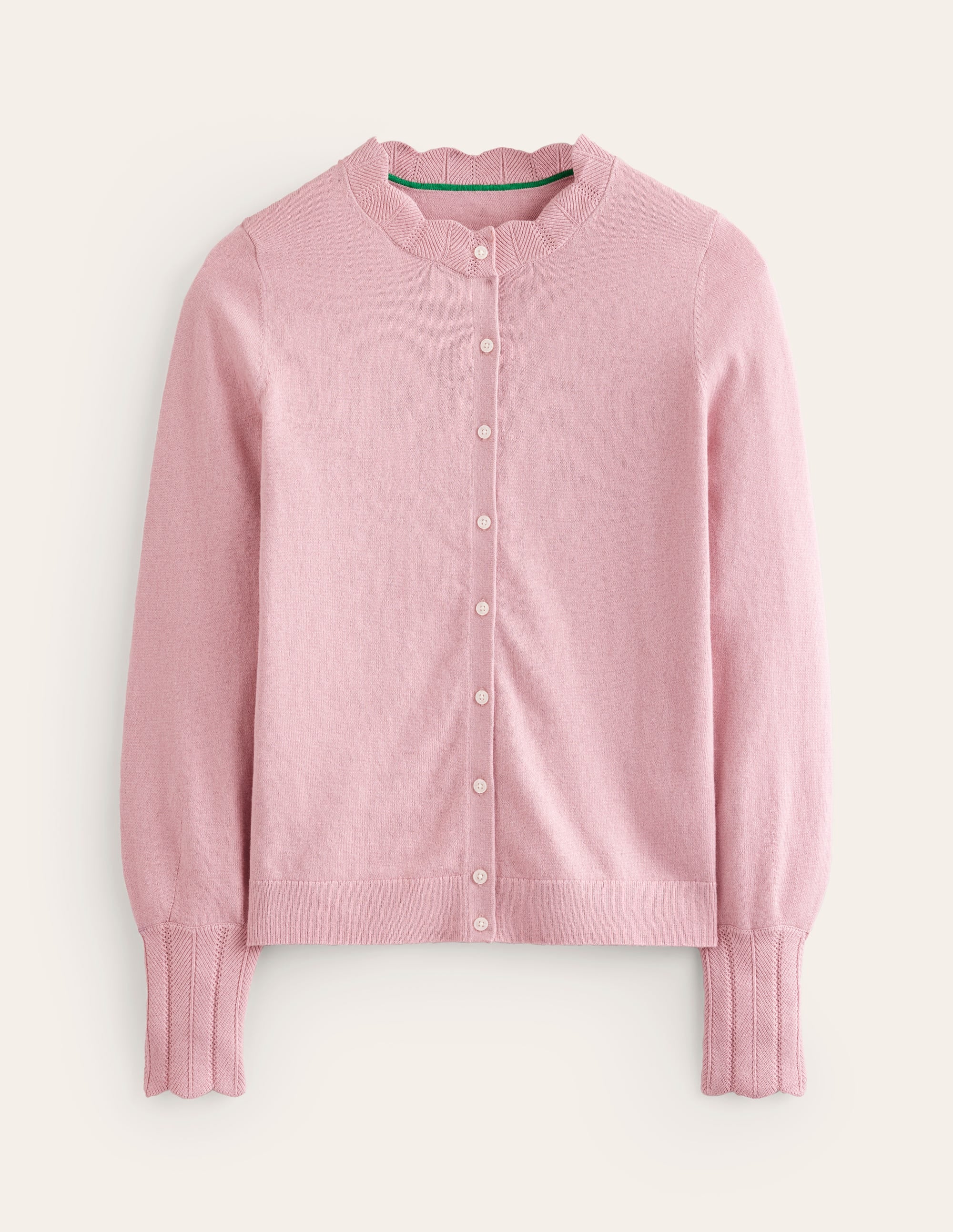 Imi Scalloped Cardigan-Quartz Pink - Image 5