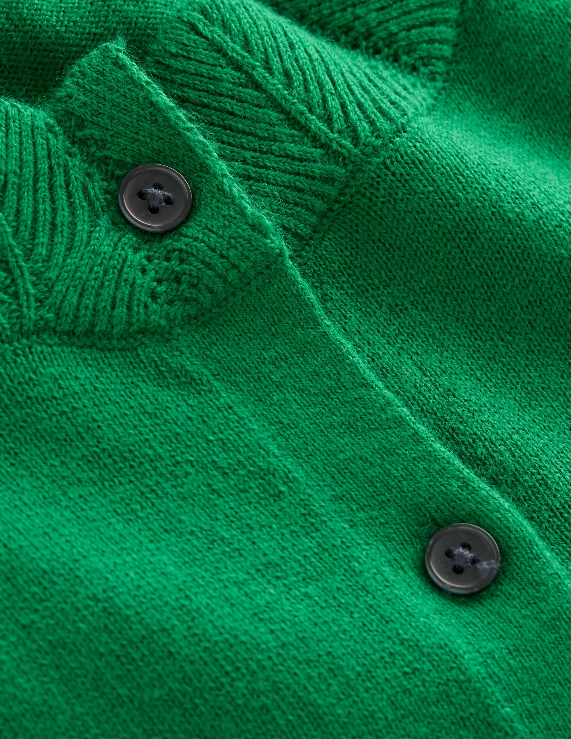 Imi Scalloped Cardigan-Rich Emerald Green - Image 6