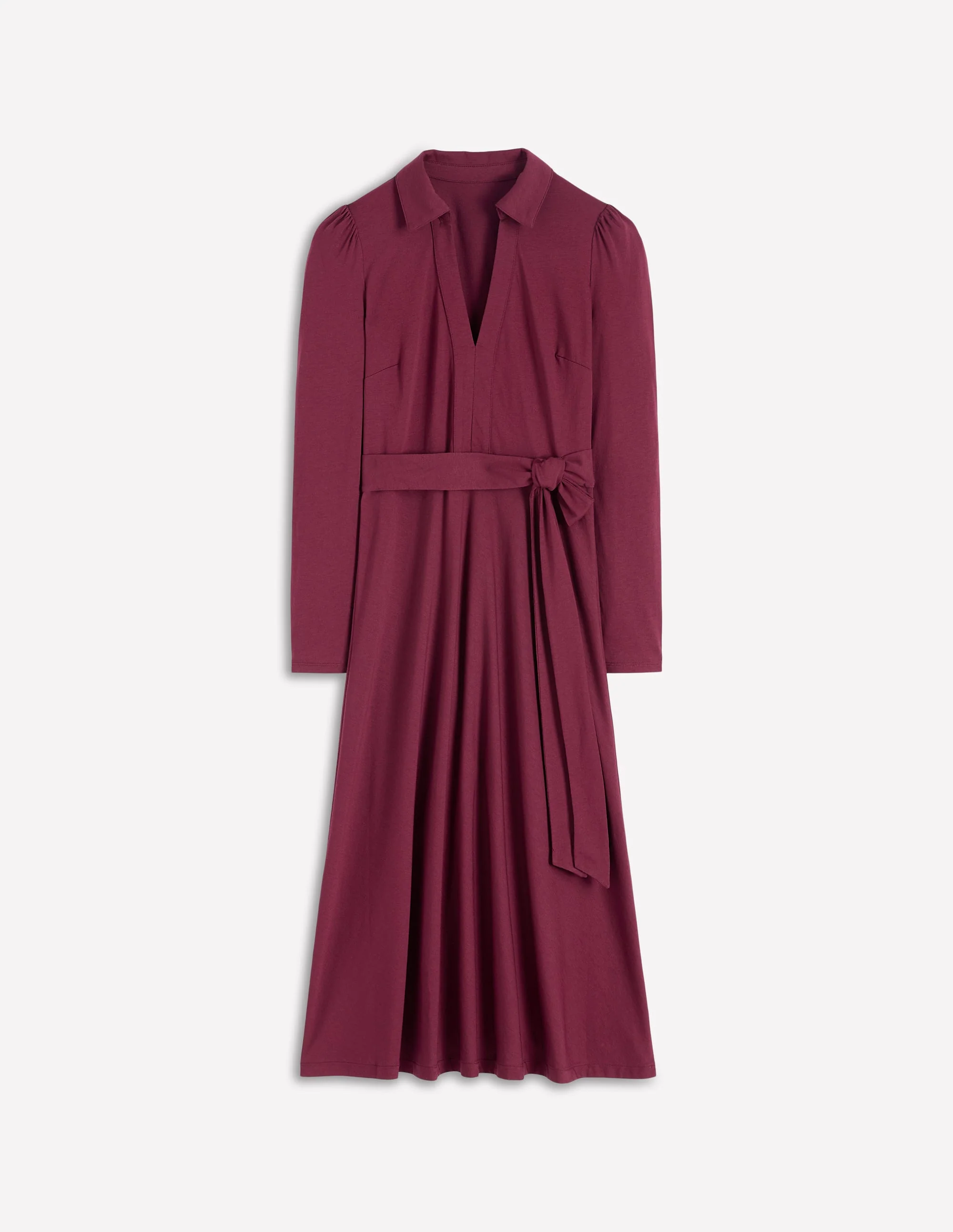 Imogen Collared Jersey Dress-Deep Wisteria - Image 6