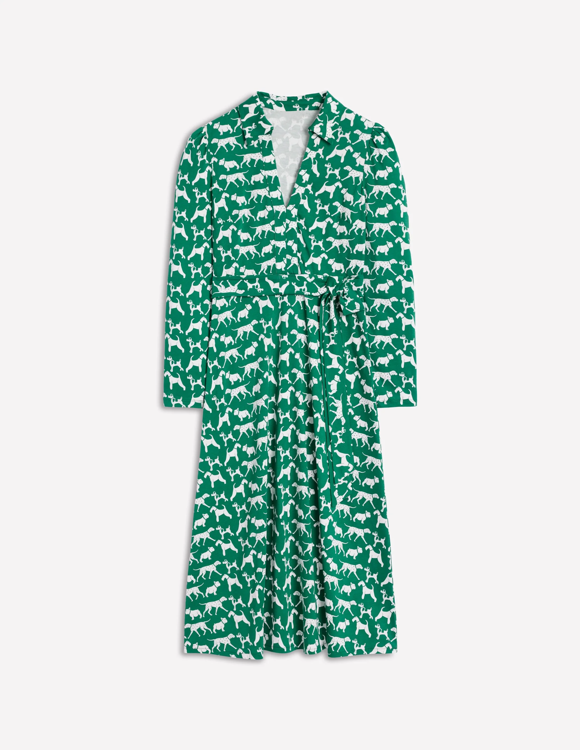 Imogen Collared Jersey Dress-Grass, Janet and Friends - Image 6