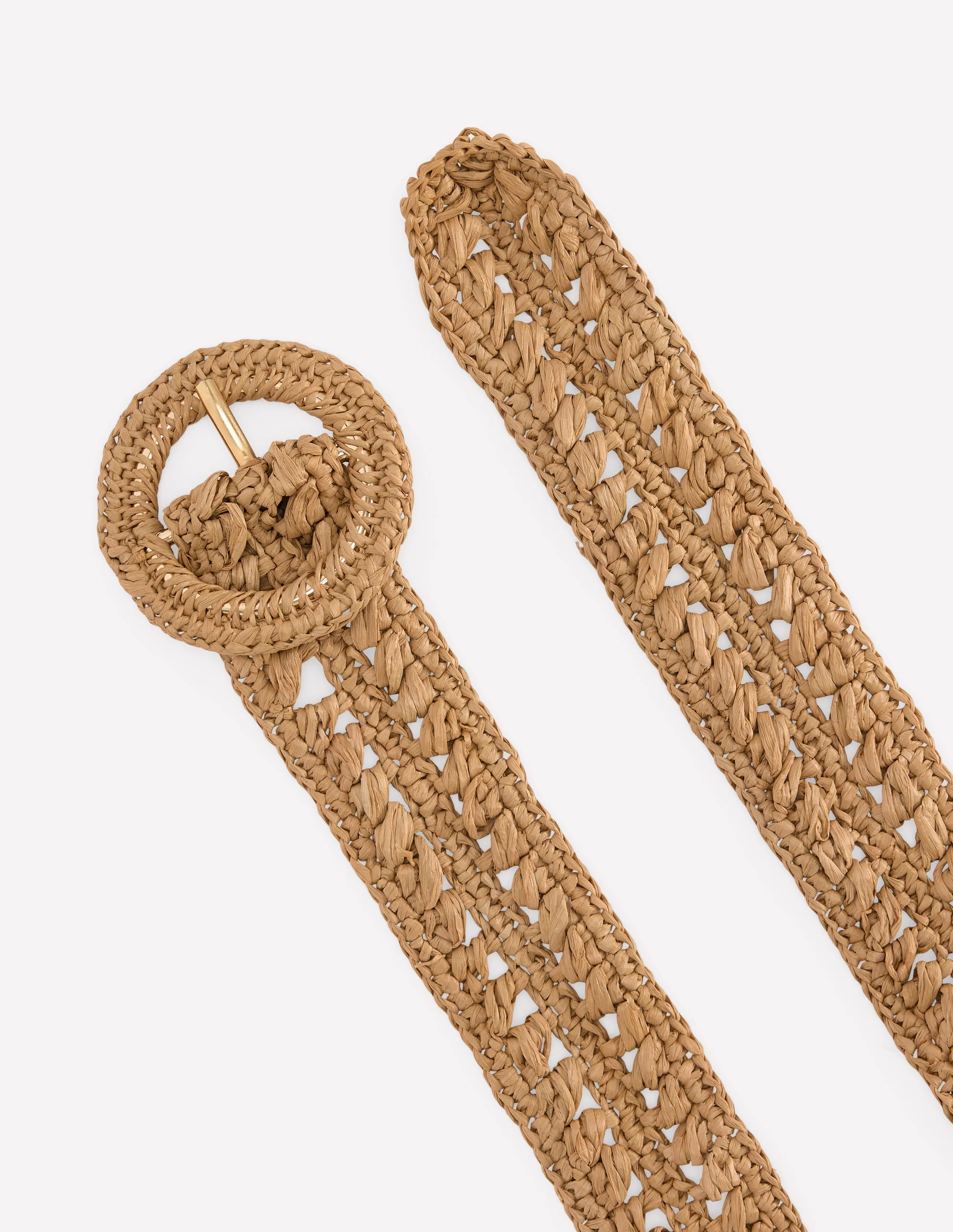 Interest Raffia Belt-Natural - Image 3
