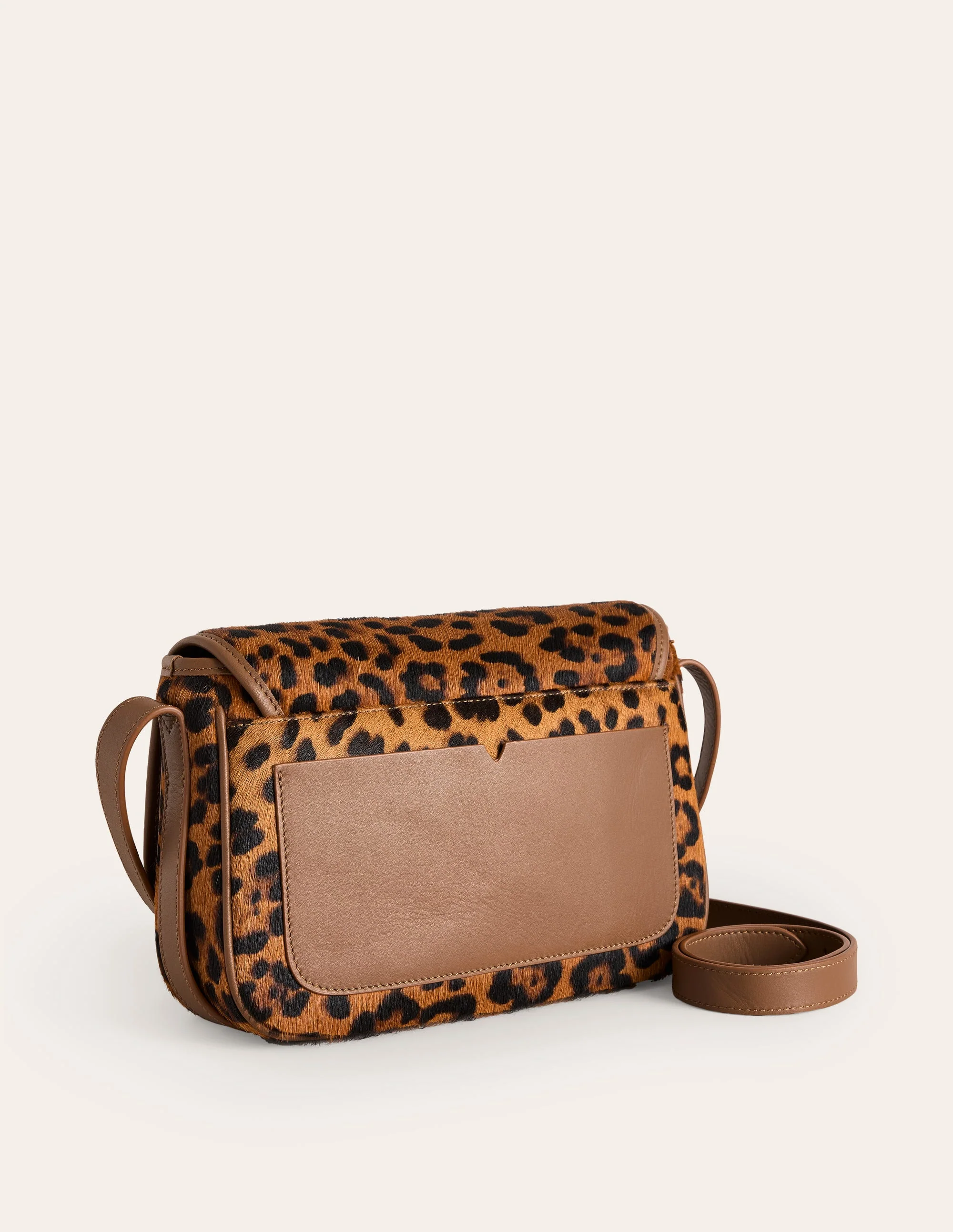 Iris Snaffle Leather Bag-Leopard - Image 3