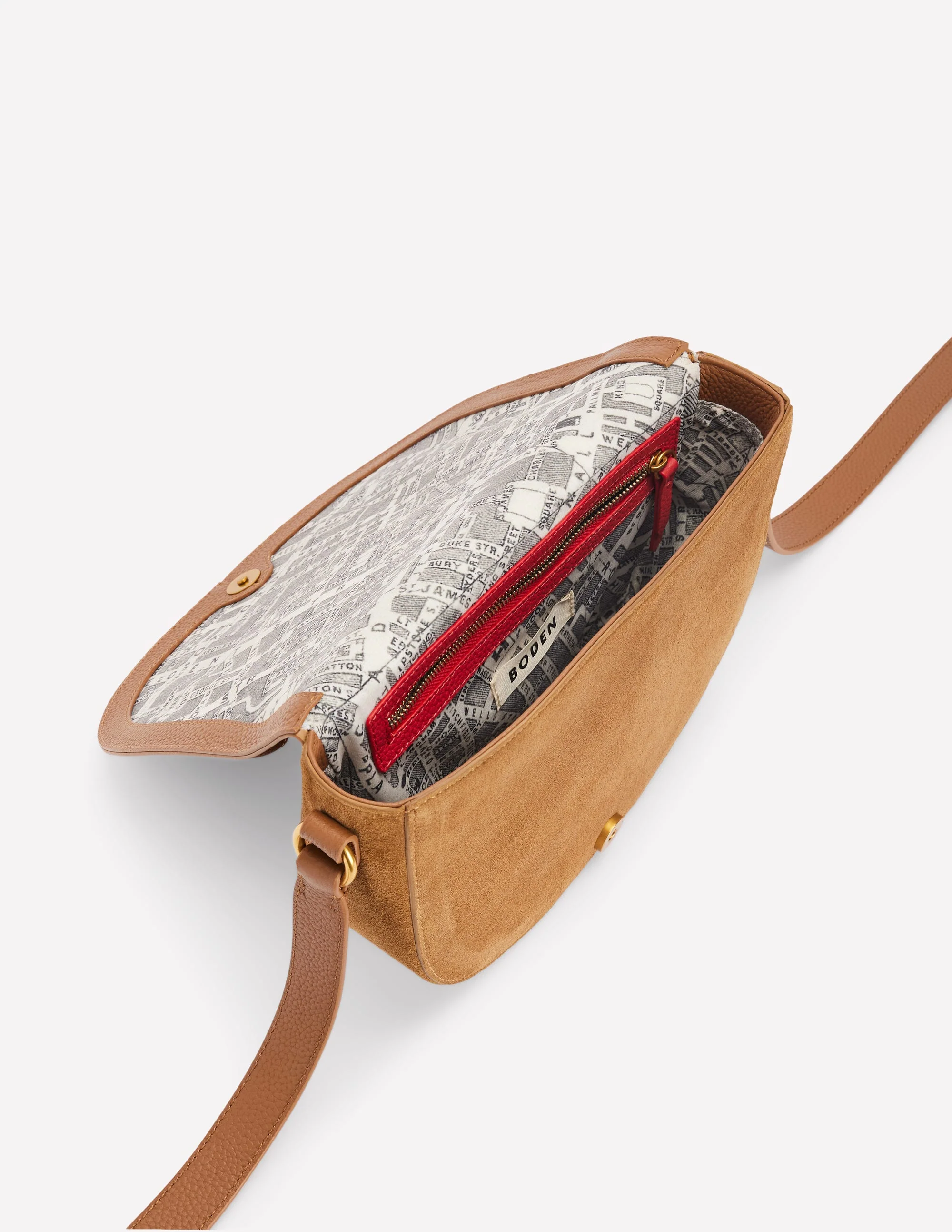 Iris Snaffle Leather Satchel-Tan - Image 4