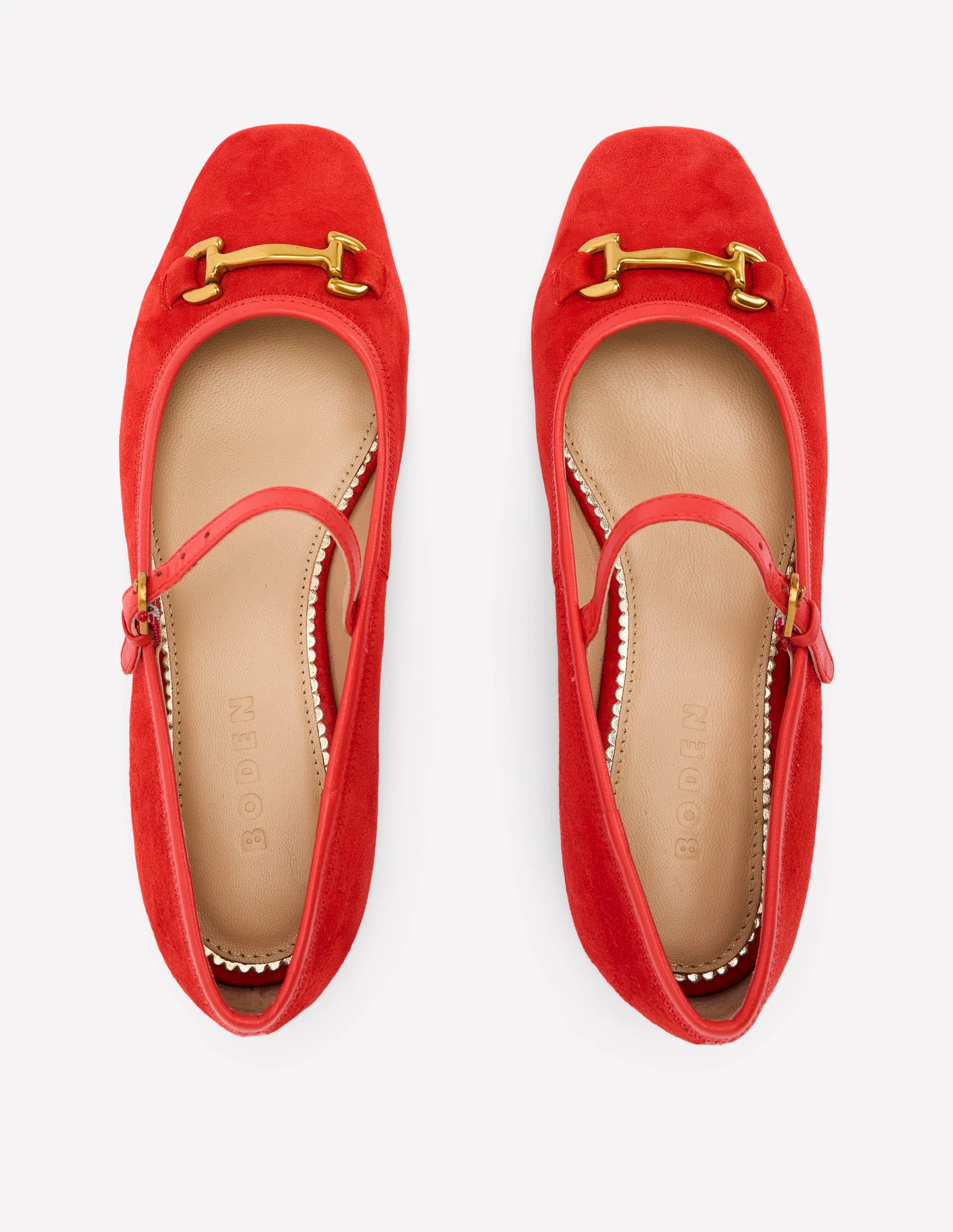Iris Snaffle Mary Jane Flats-Red - Image 5