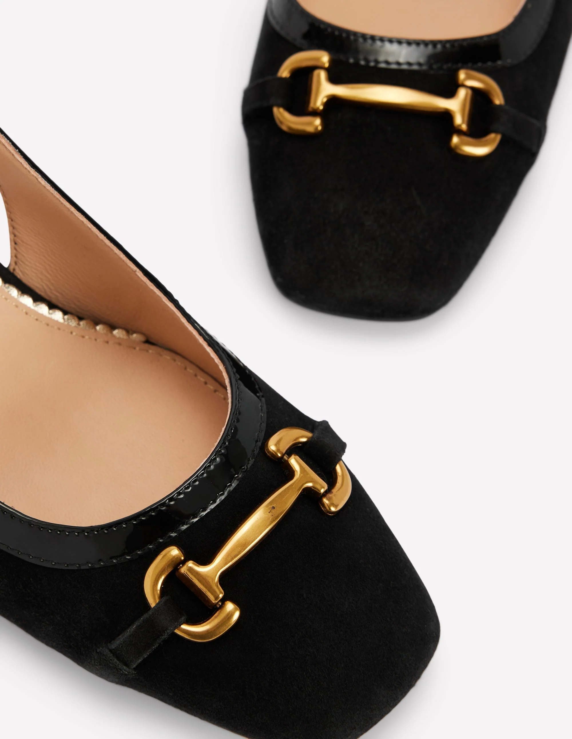 Iris Snaffle Slingback Heels-Black - Image 4