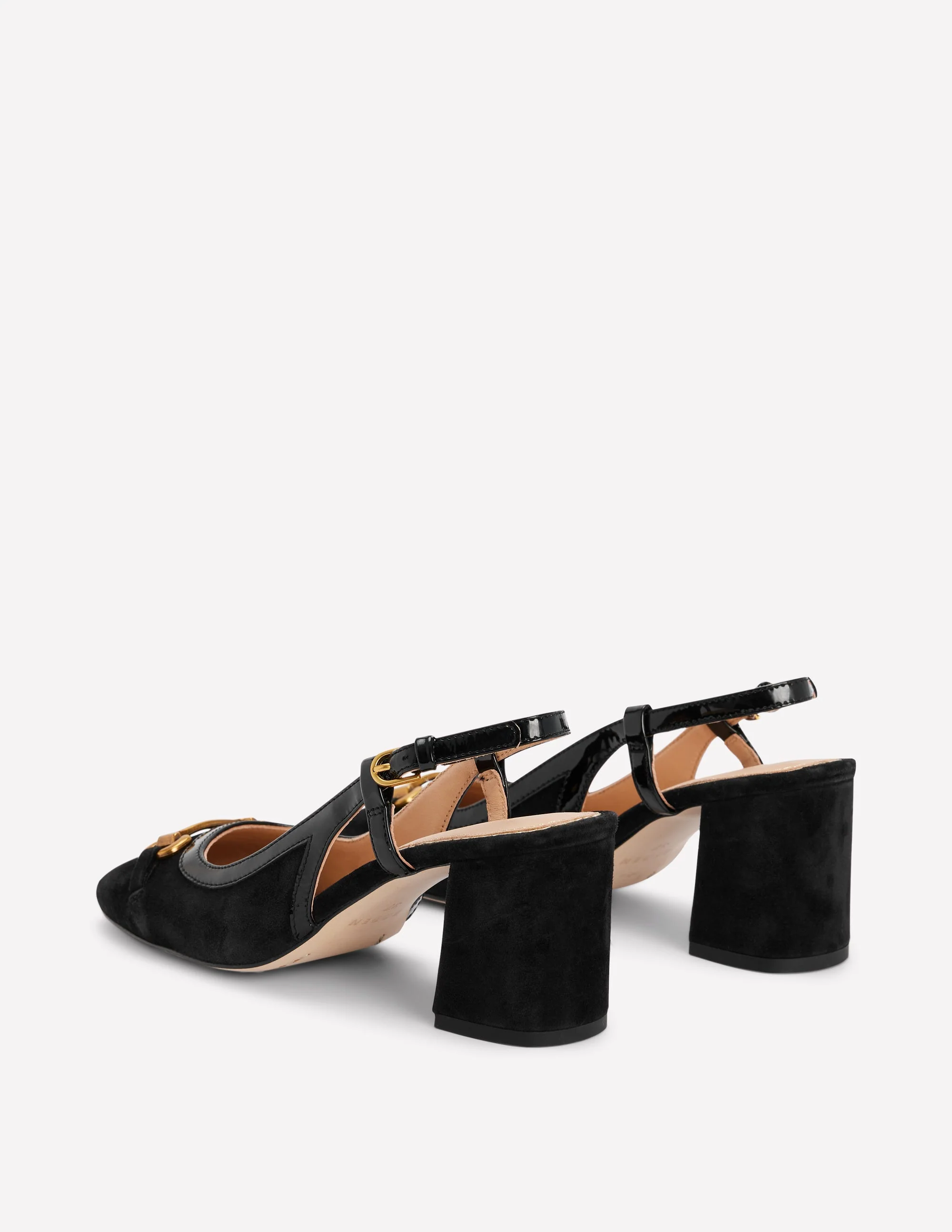 Iris Snaffle Slingback Heels-Black - Image 5