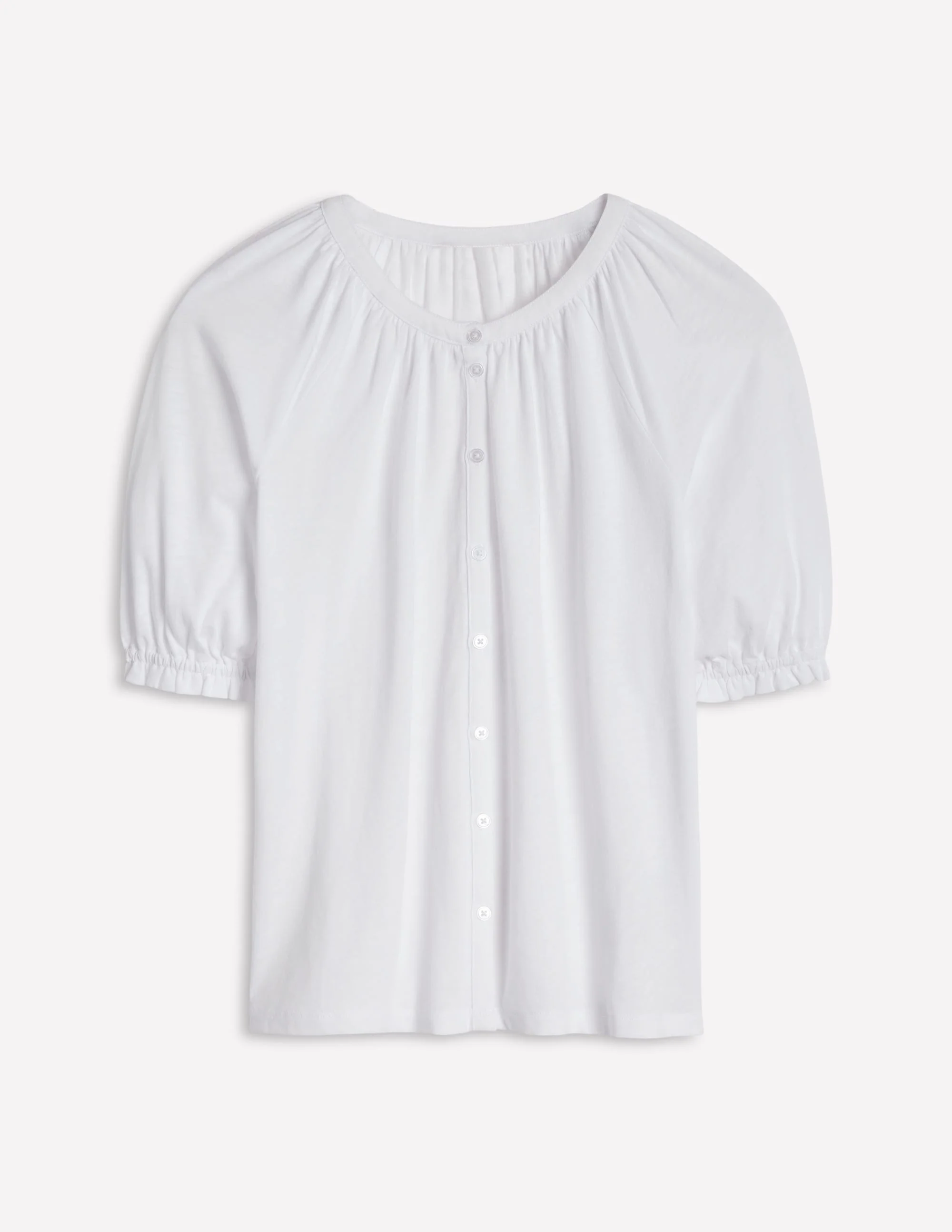 Isla Jersey Shirt-White - Image 5