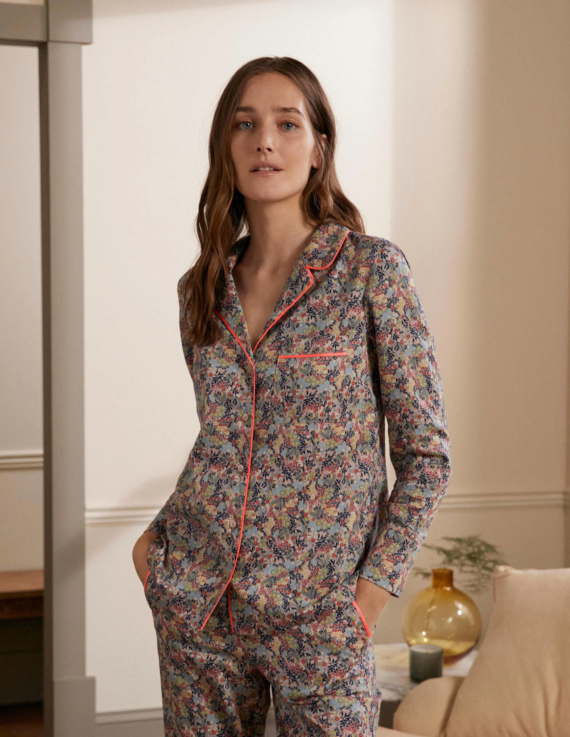 Janie Pajama Shirt-Milkshake, Enchanting Forest - Image 4