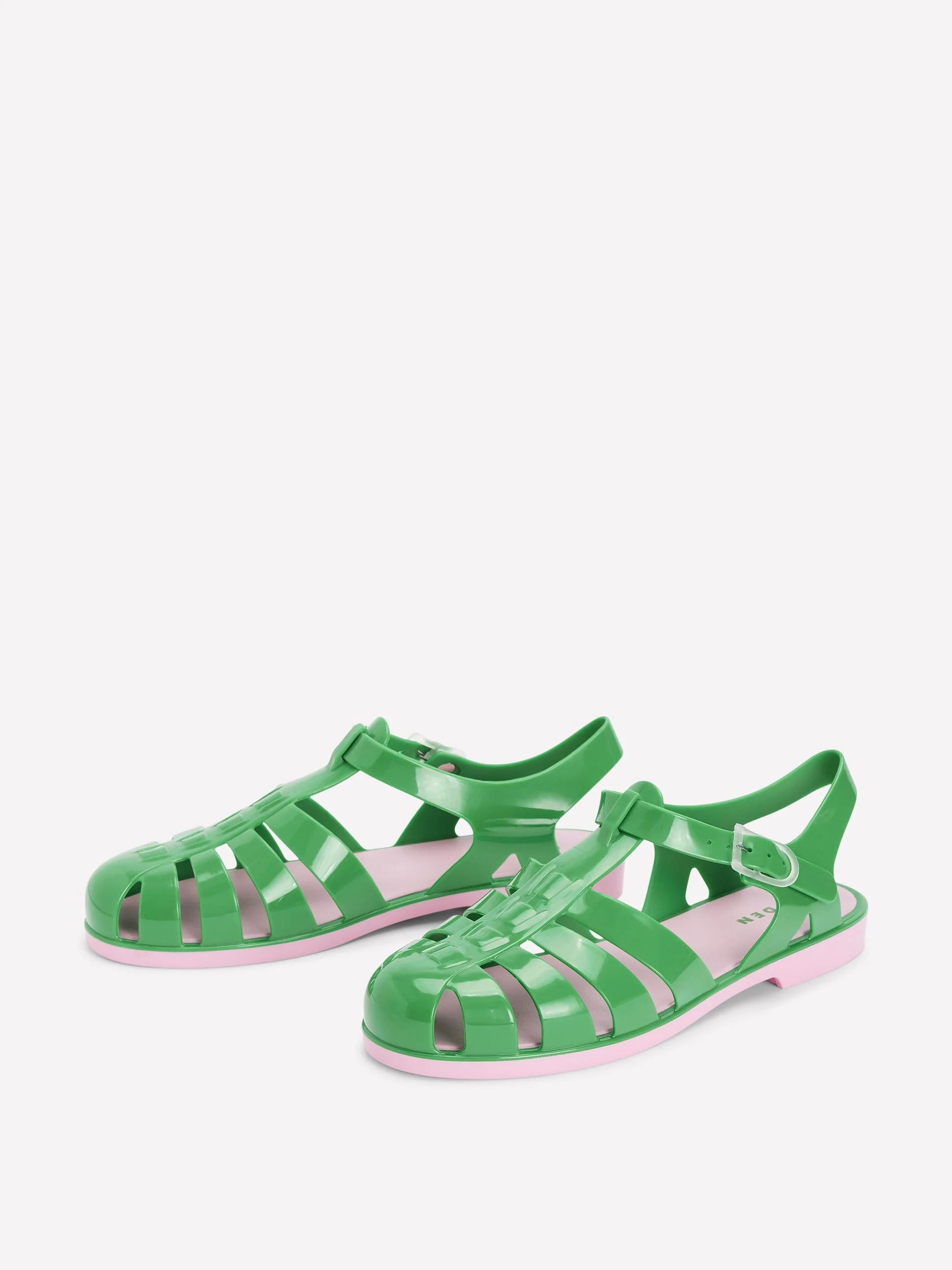 Jelly Shoe-Rich Emerald/ Soft Pink - Image 3