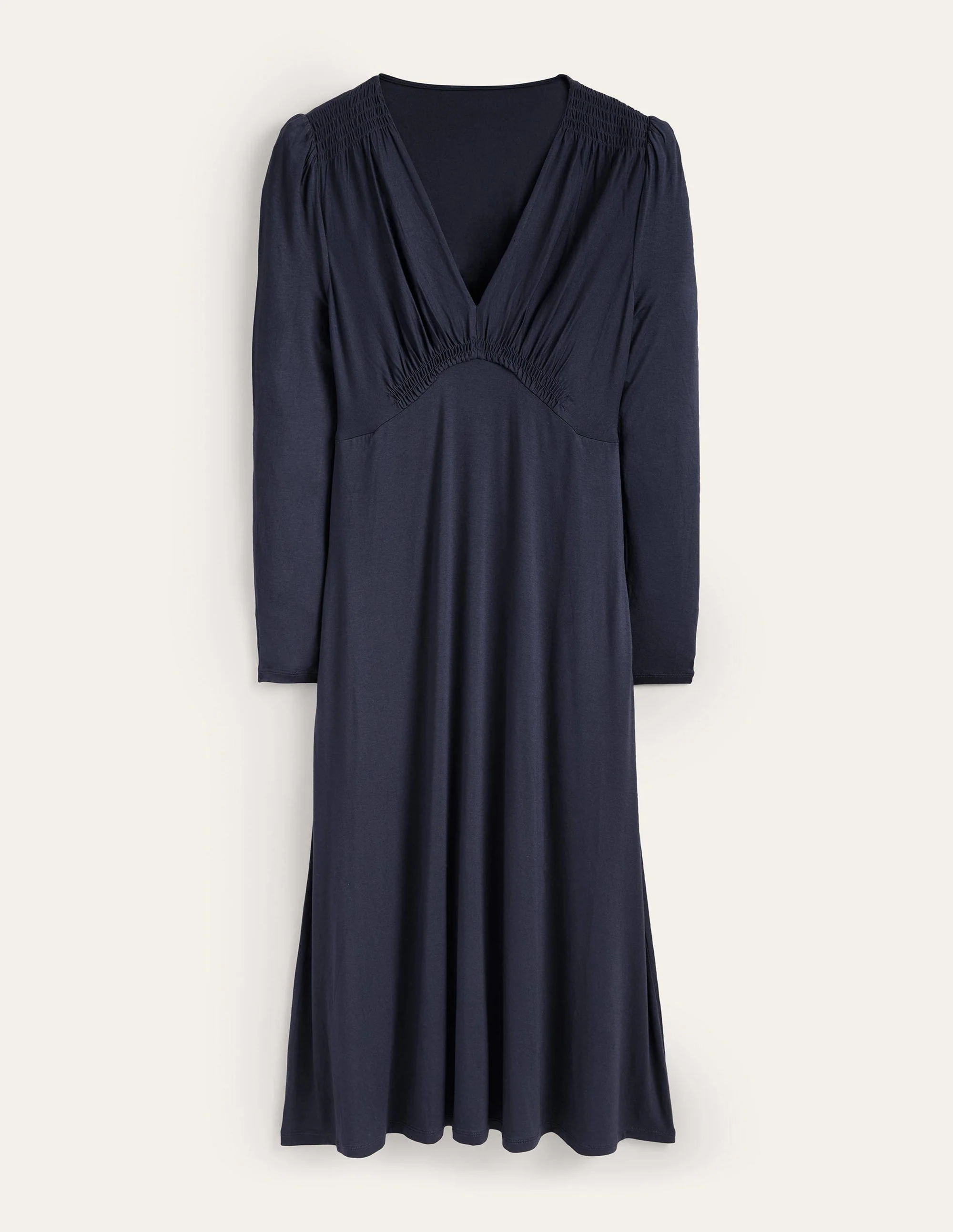 Jersey Midi Tea Dress-Navy - Image 6