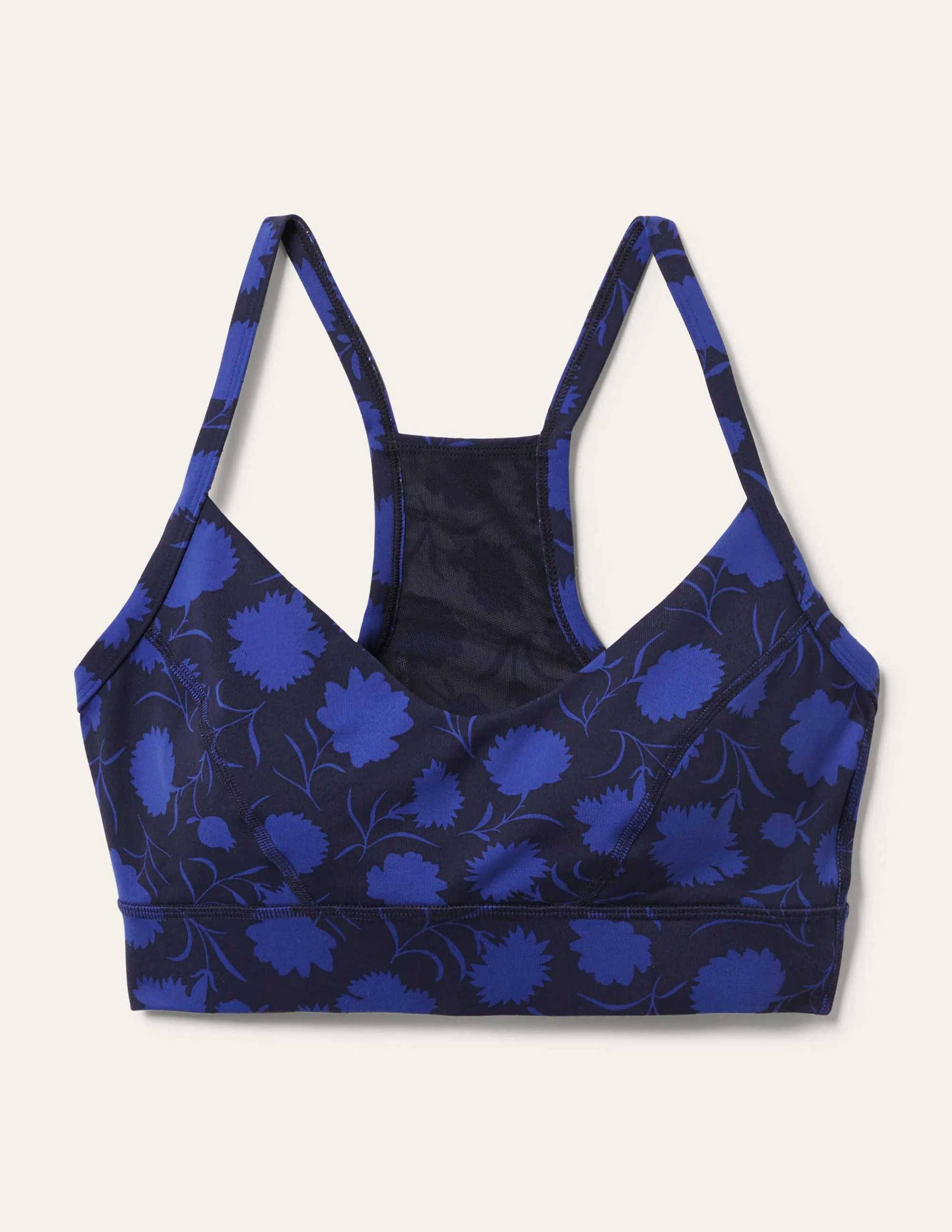 Jessica Active Bra-Navy Persian Blue, Leafy Bud - Image 5