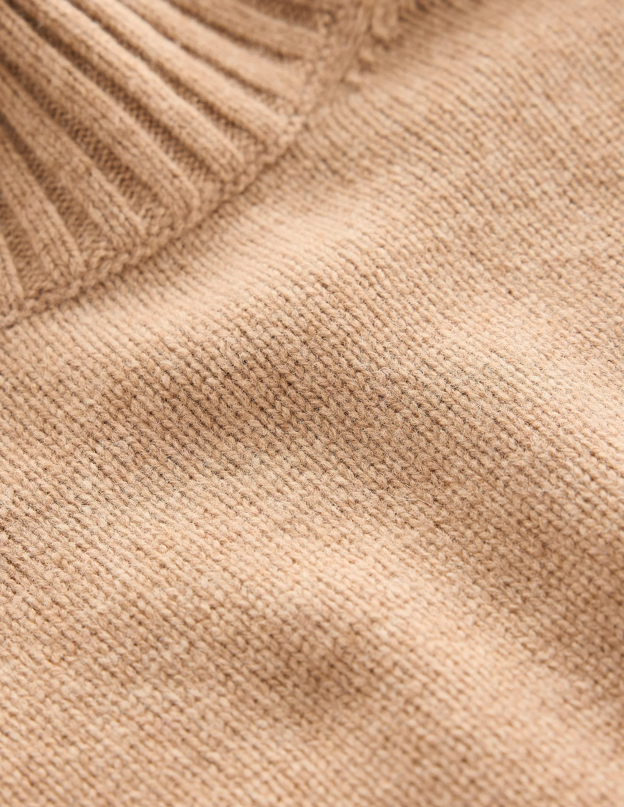 Jessica Oversized Sweater-Camel Melange, Colour Block - Image 7