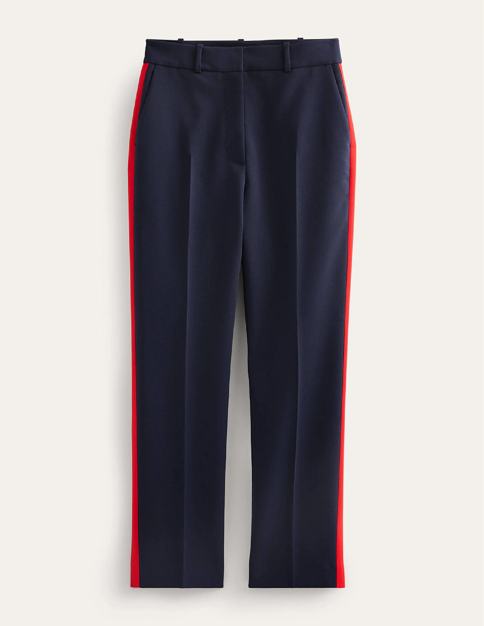 Kew Side Stripe Pants-Navy, Red Stripe - Image 10