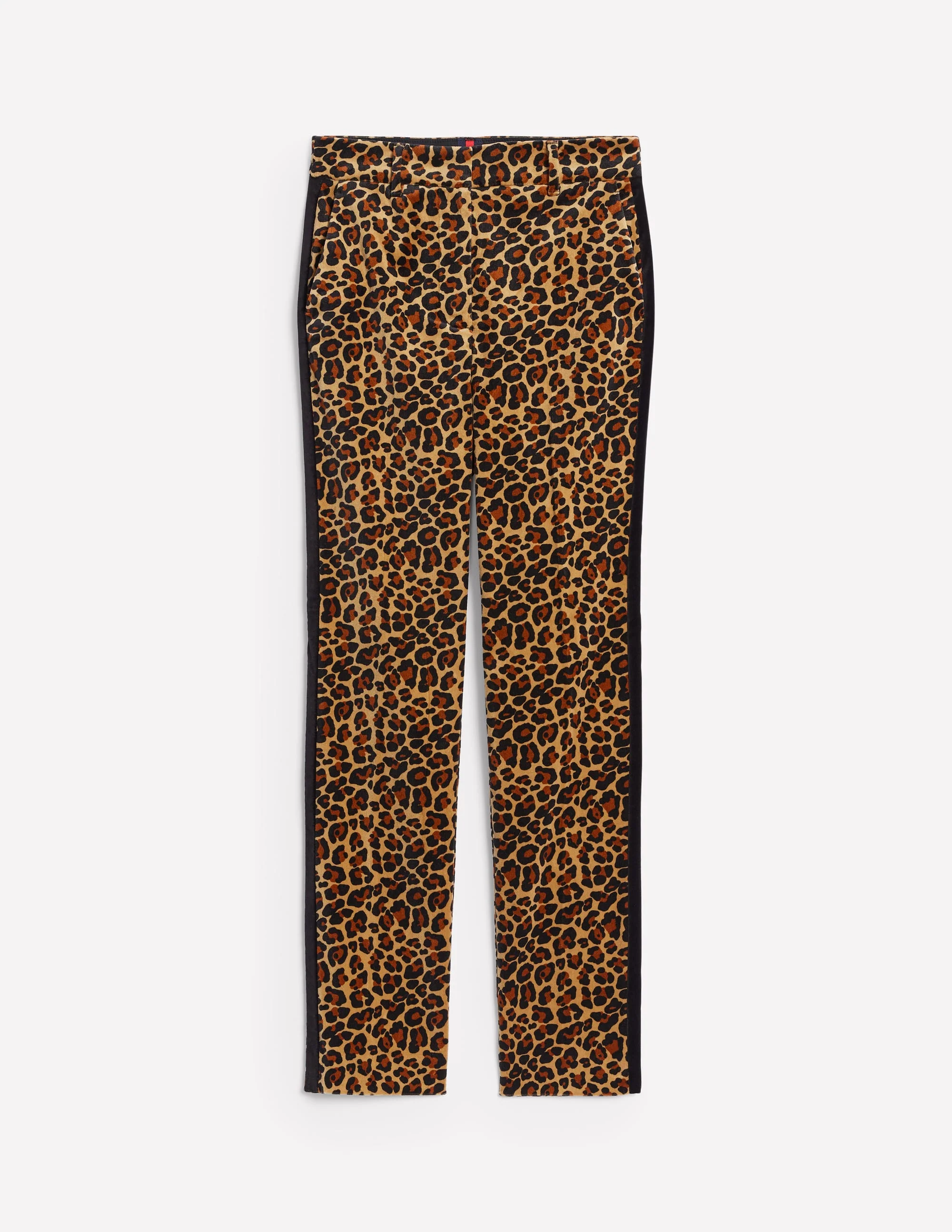 Kew Velvet Pants-Leopard, Black Side Stripe - Image 6